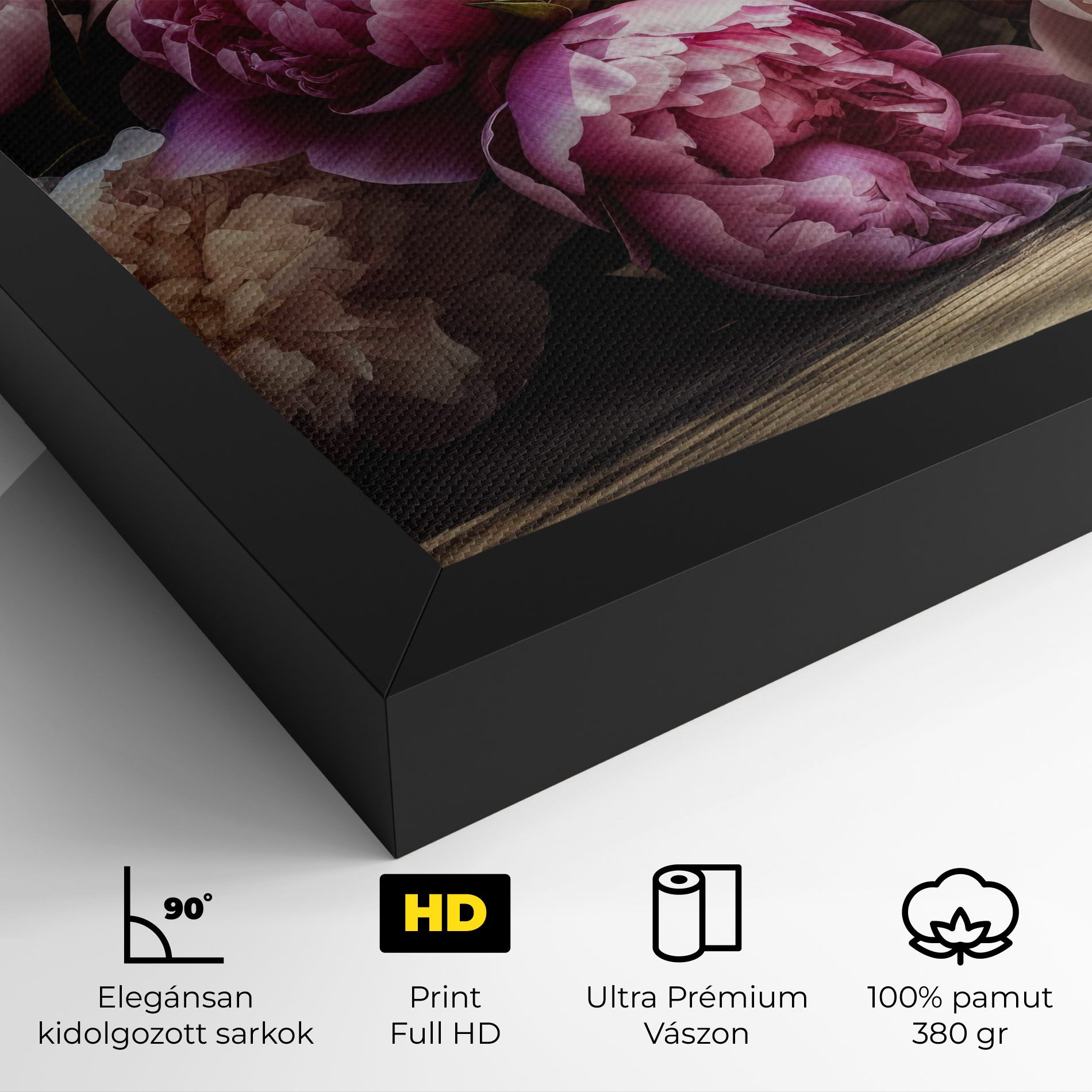 Peonies On The Table mockup 4
