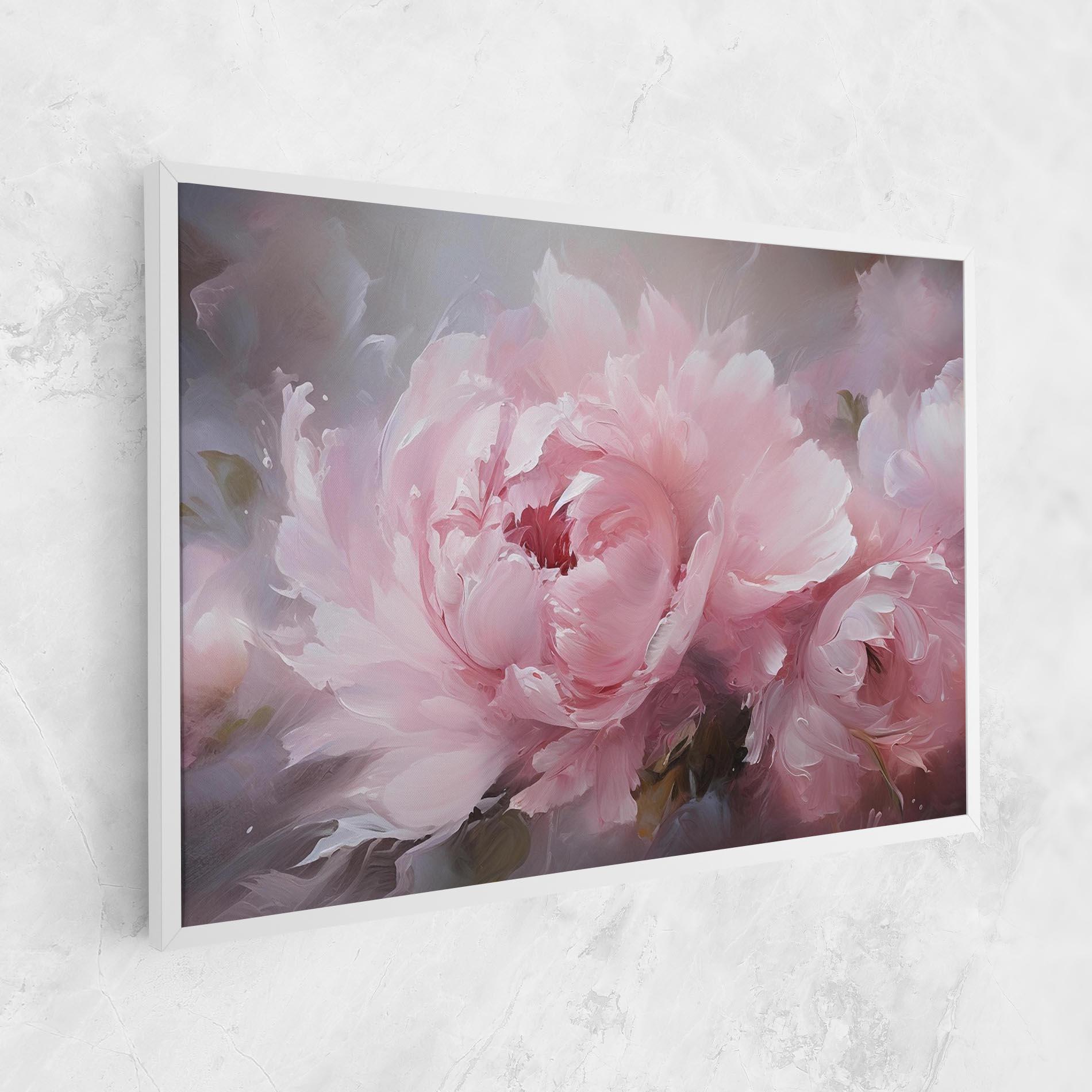 Vászonkép Dreamy Painting Peony mockup 1