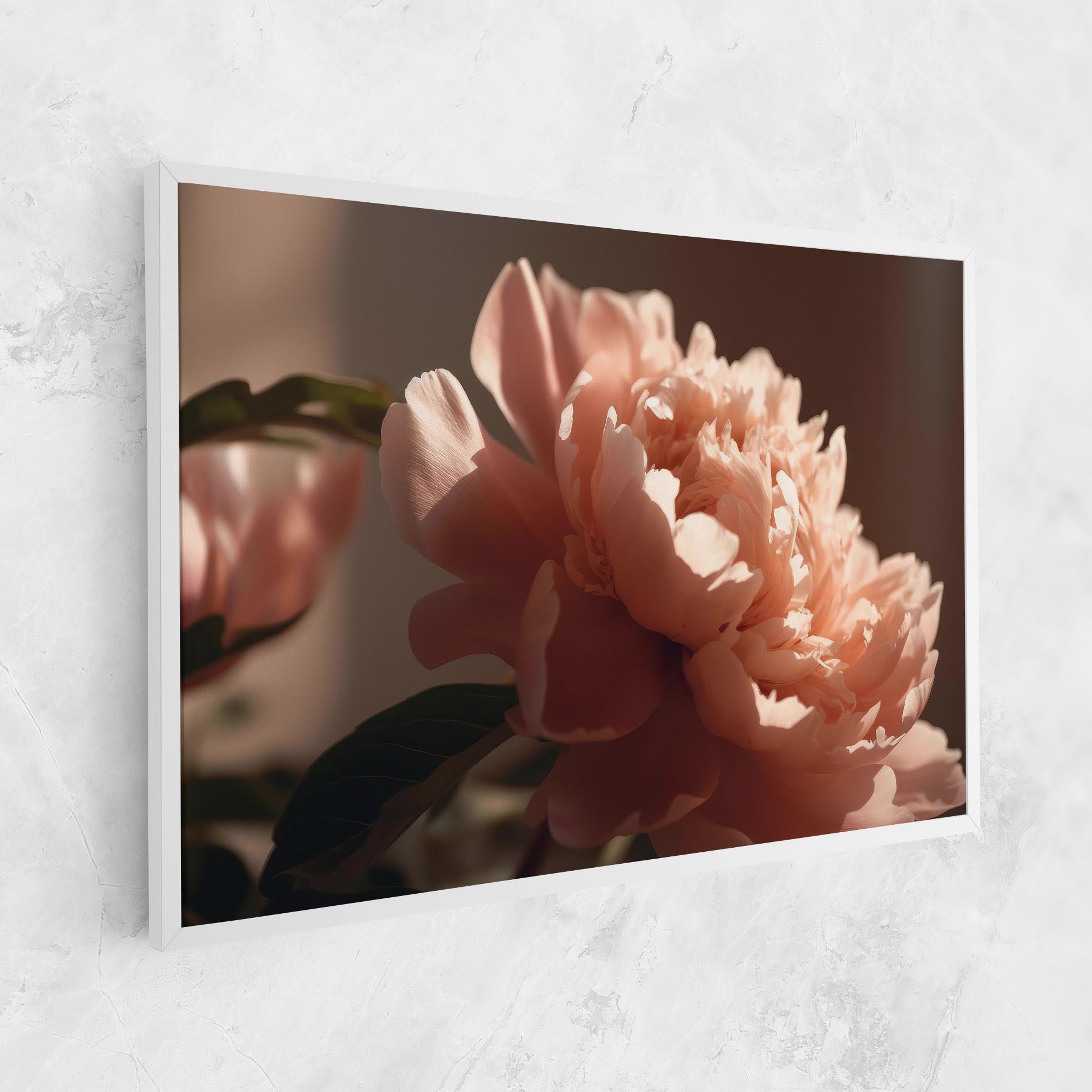 Vászonkép Light Orange Peony View mockup 1