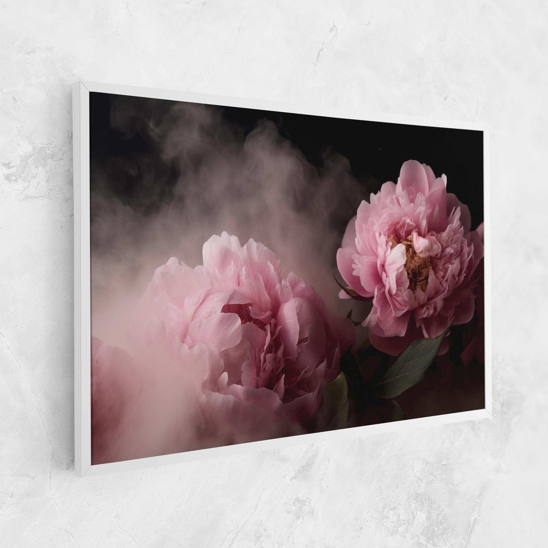 Vászonkép Peony In Smoke mockup 1