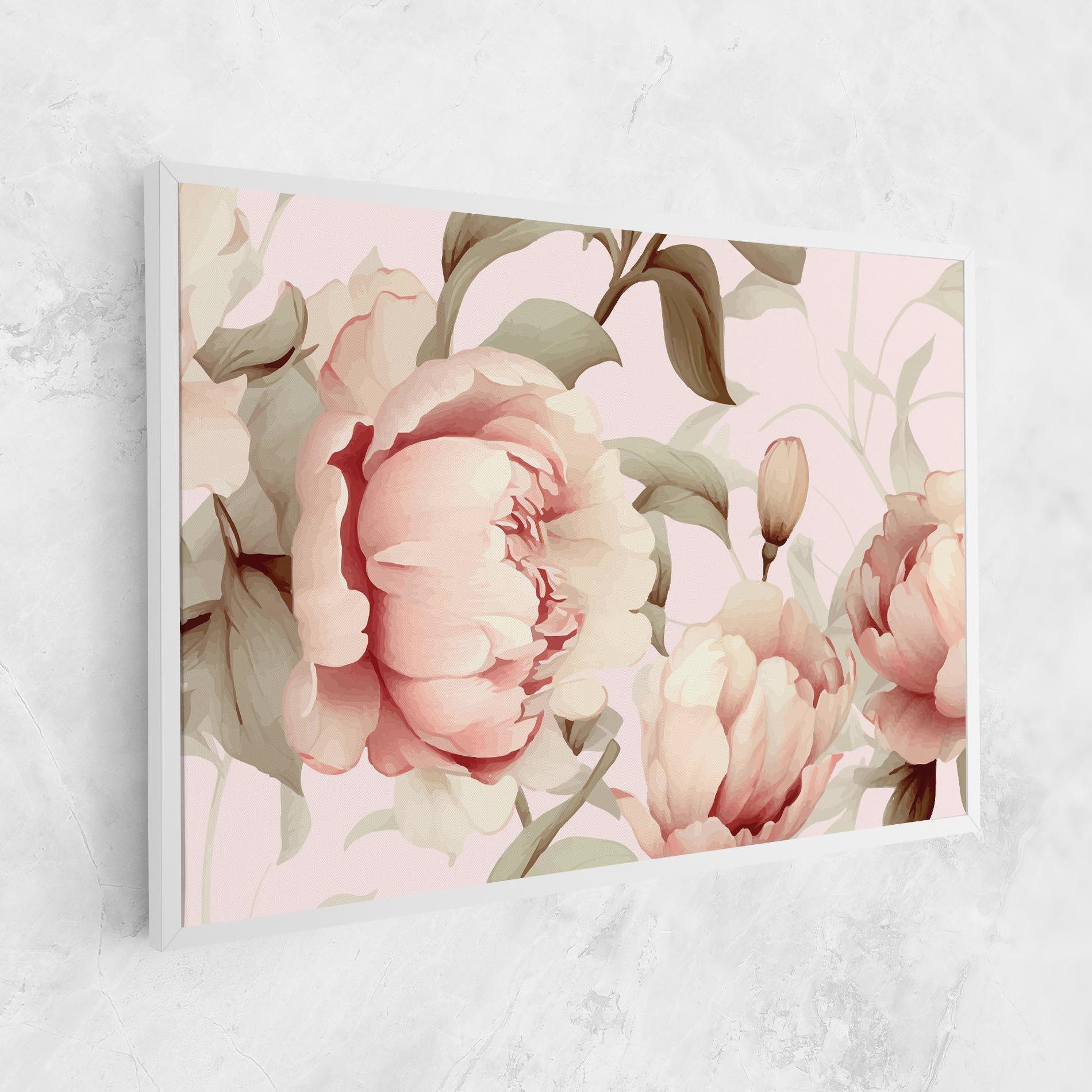 Vászonkép Pink Pretty Peony mockup 1
