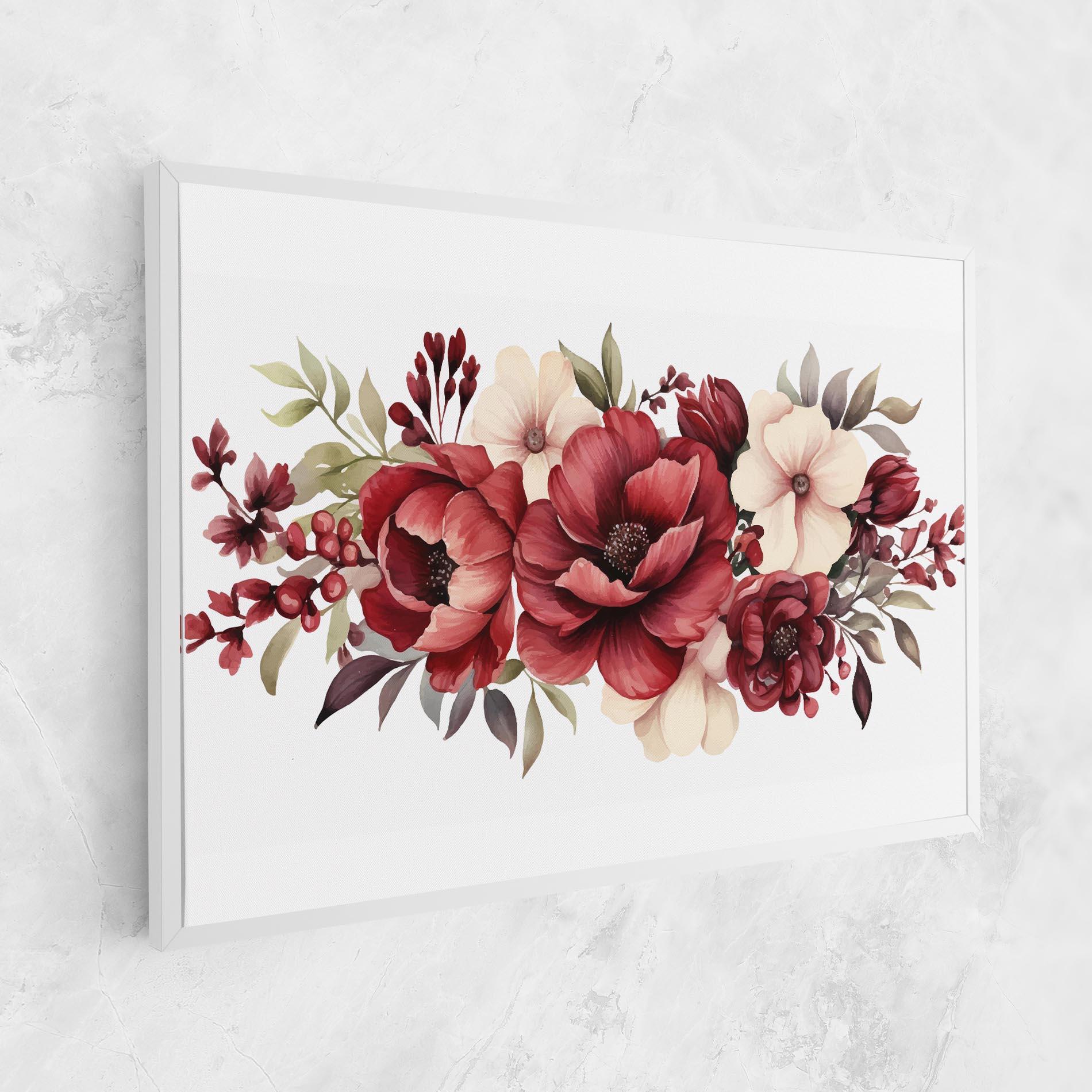 Vászonkép Red Peony mockup 1