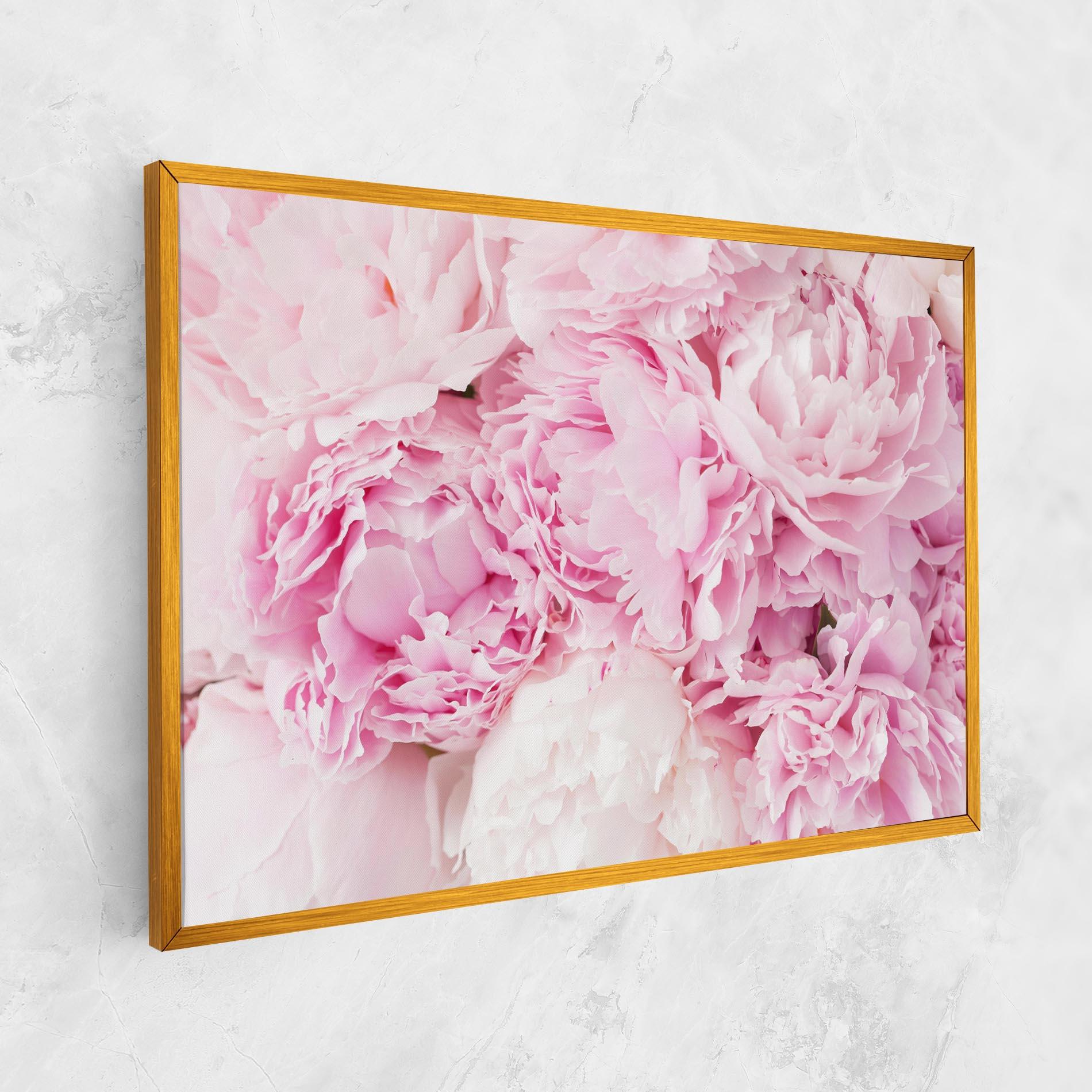 Vászonkép Dreamy Pink Pastel Peony mockup 1