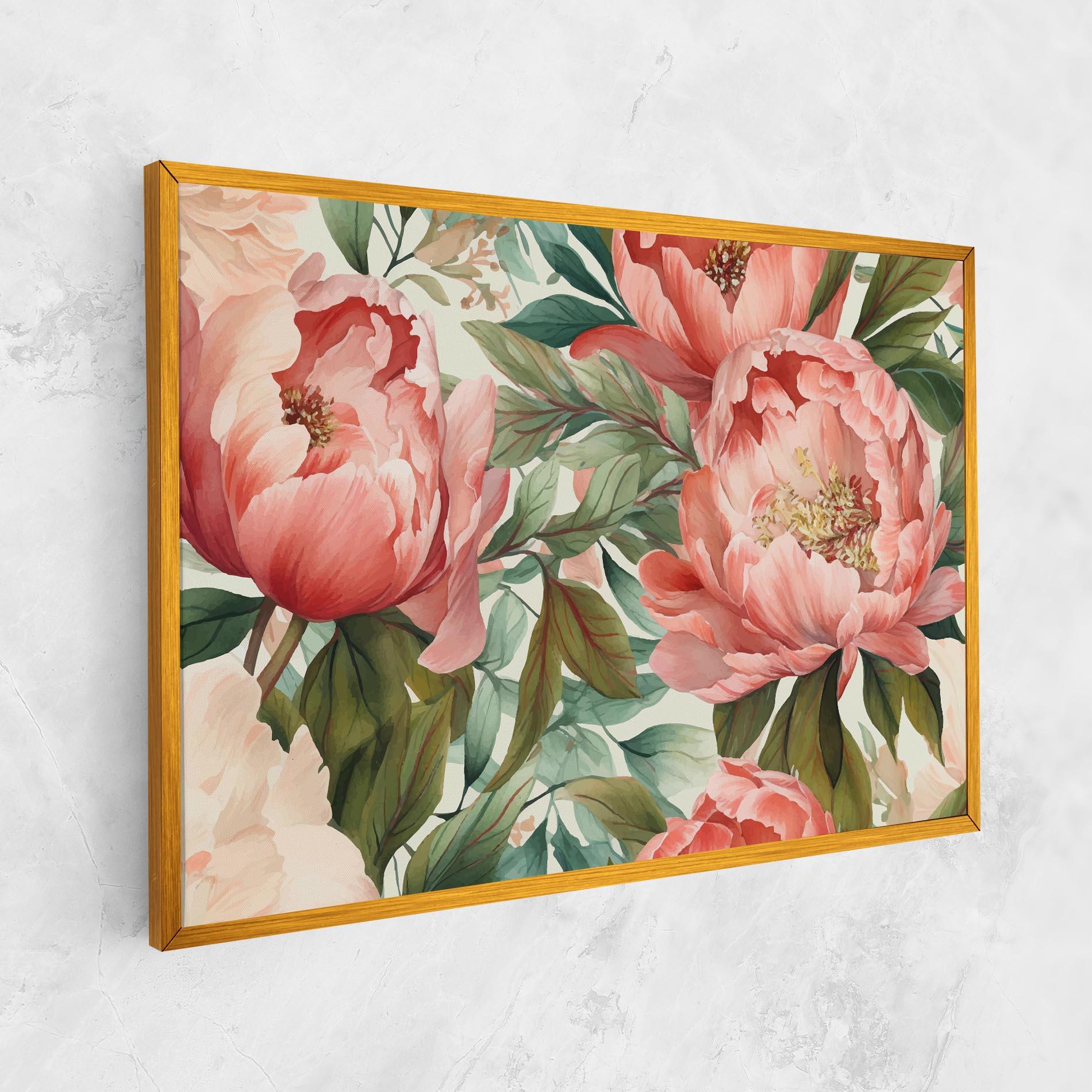 Vászonkép Light Red Peony mockup 1