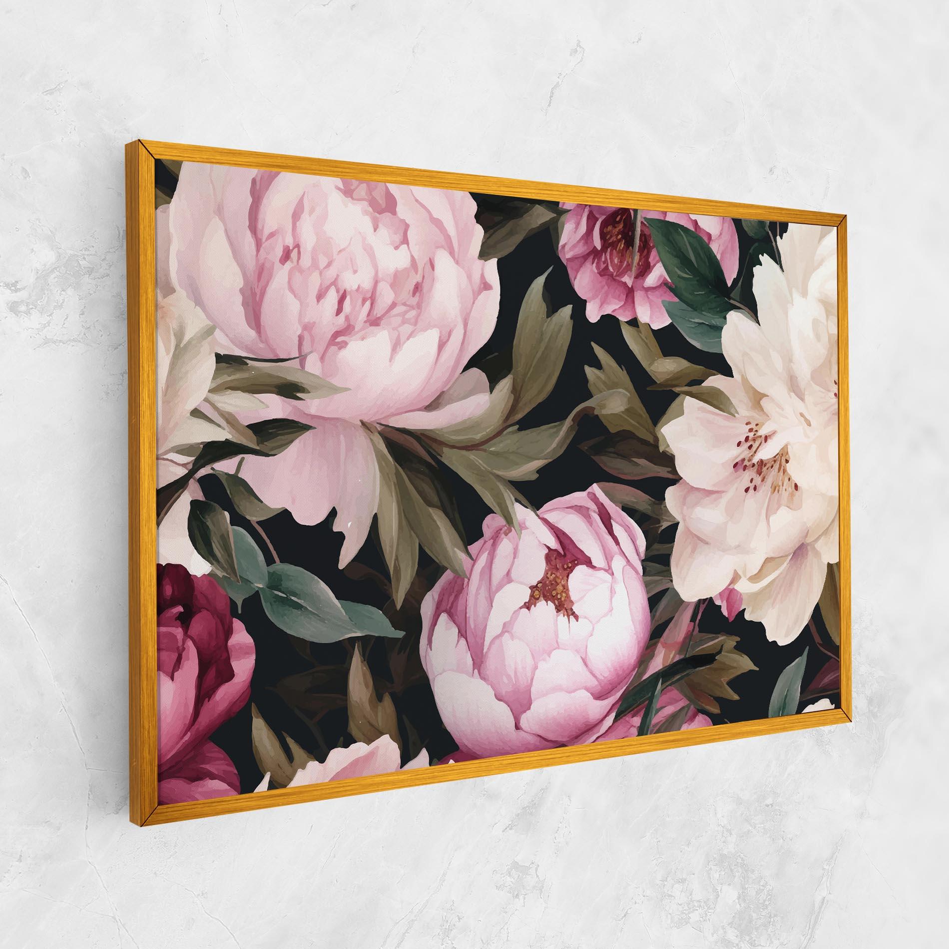 Vászonkép Peony Paint mockup 1
