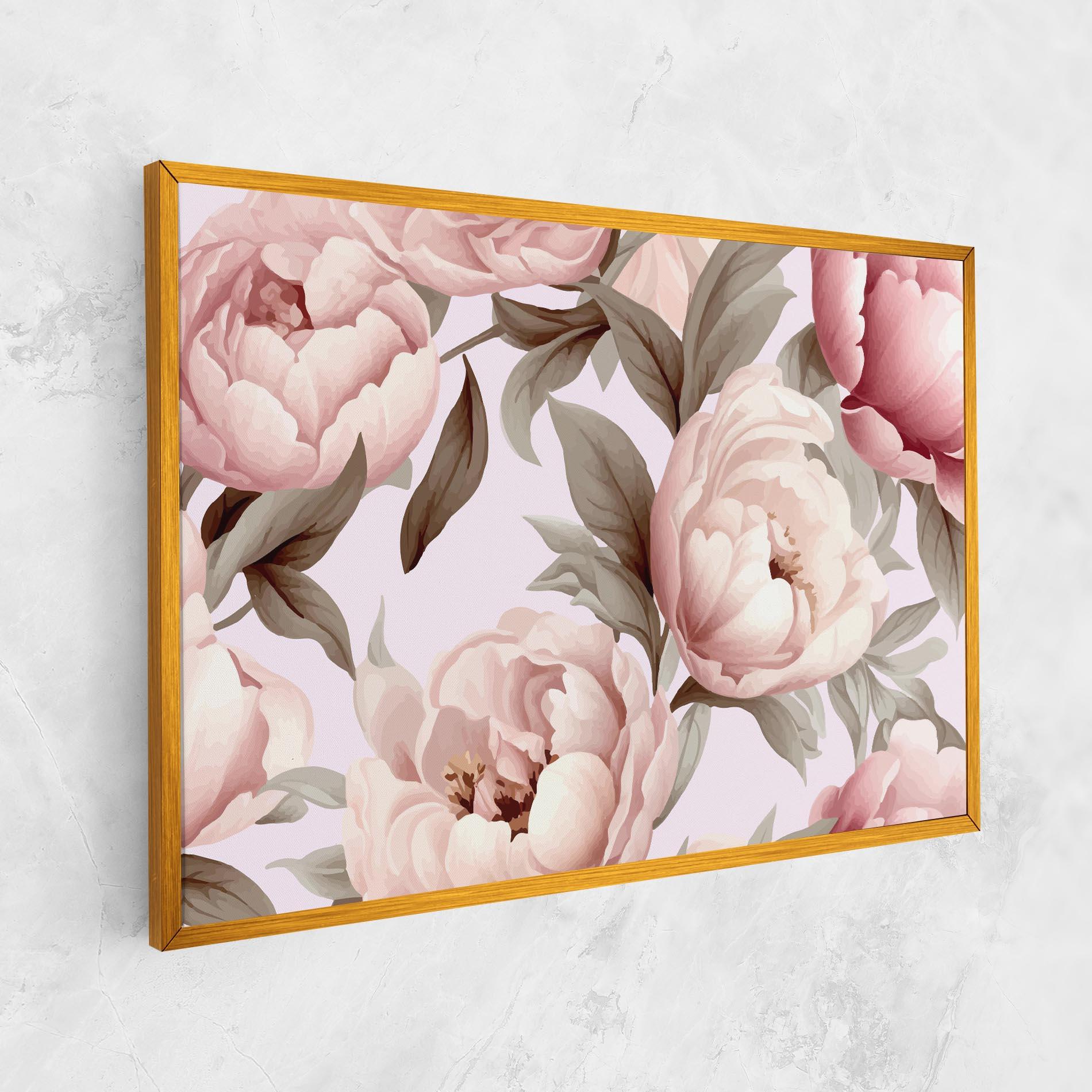 Vászonkép Pink Peony Buds mockup 1