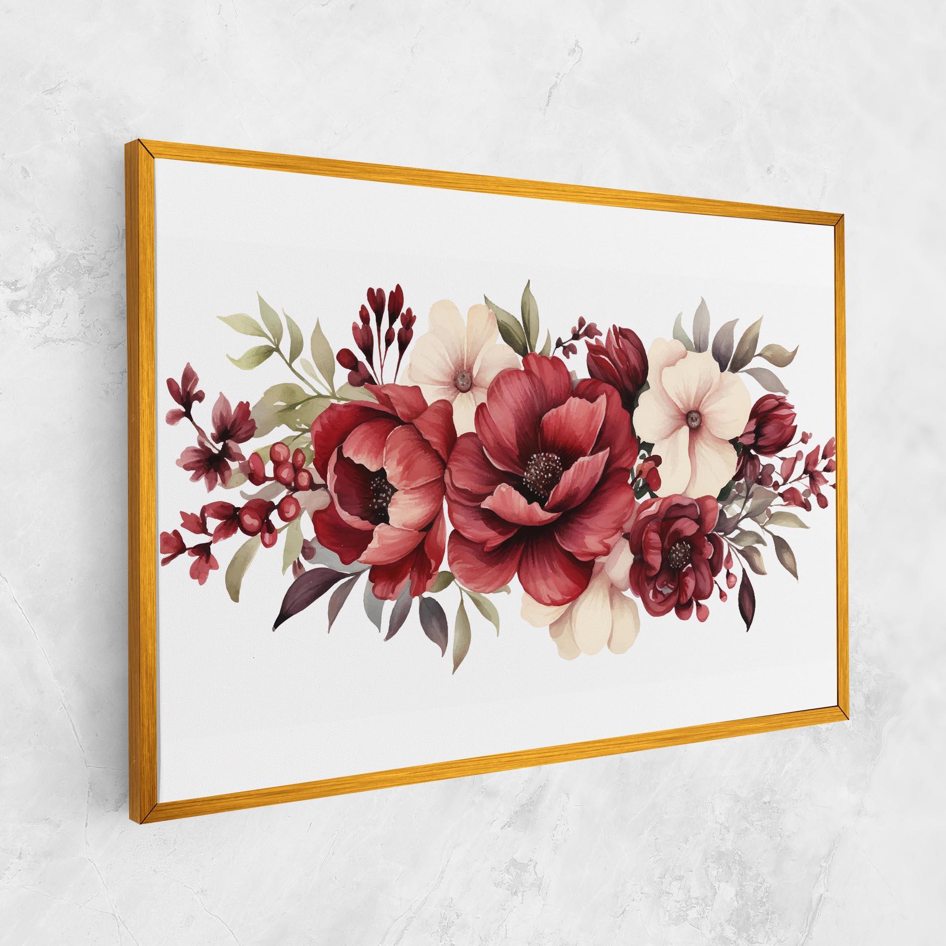 Vászonkép Red Peony mockup 1
