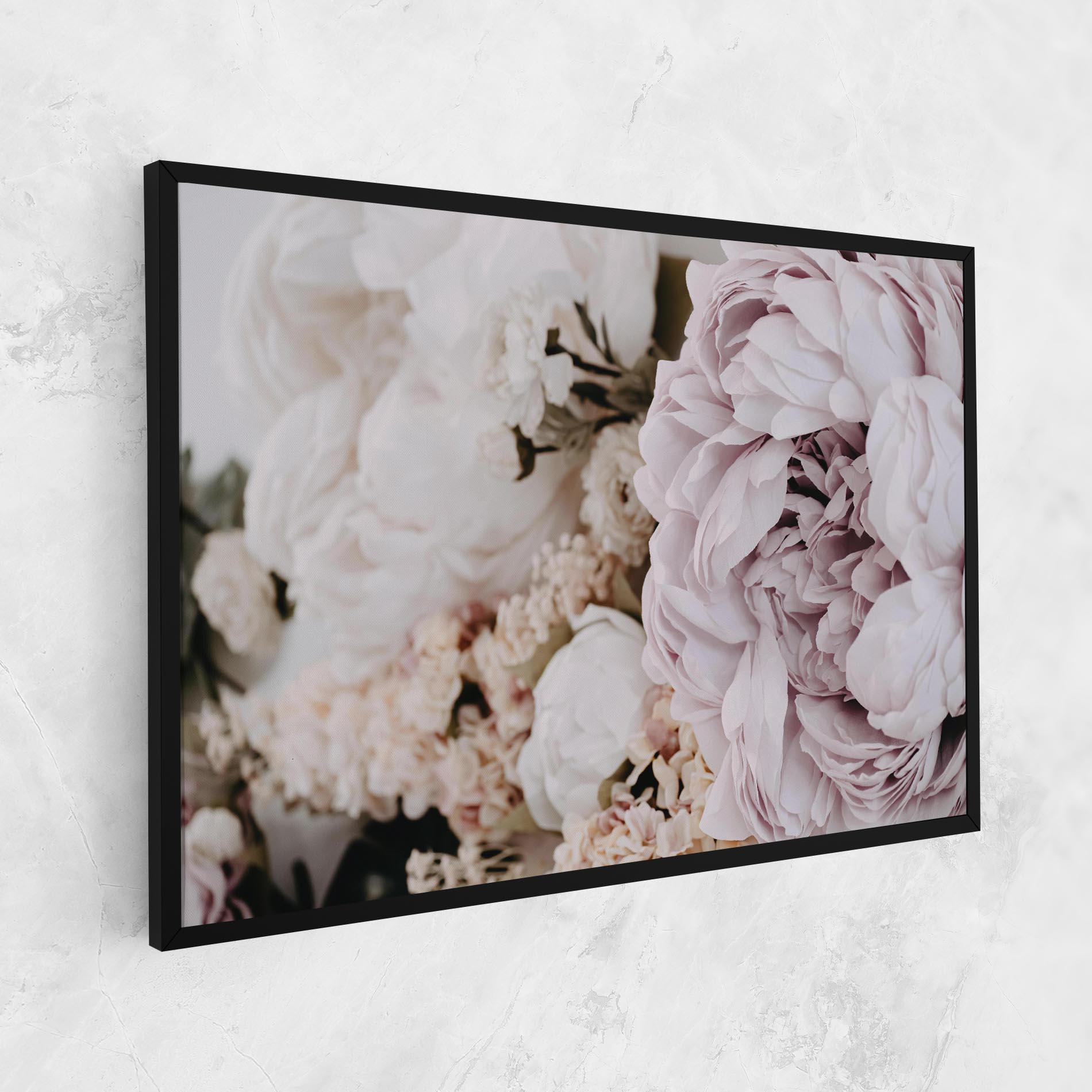 Vászonkép Grey Peony Bouquet mockup 1
