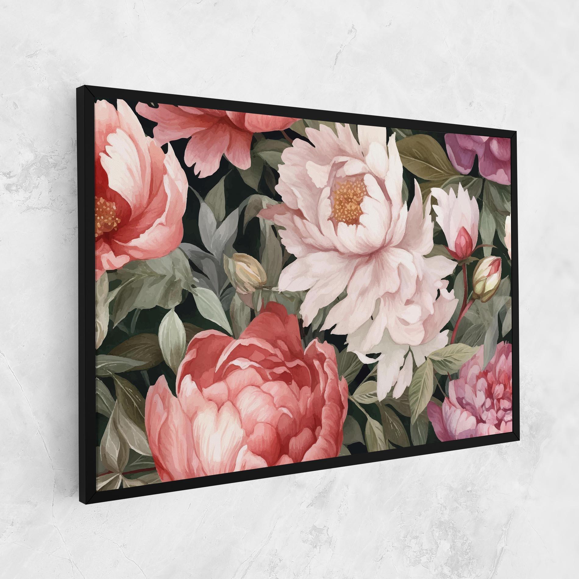 Vászonkép Light Peony Art mockup 1