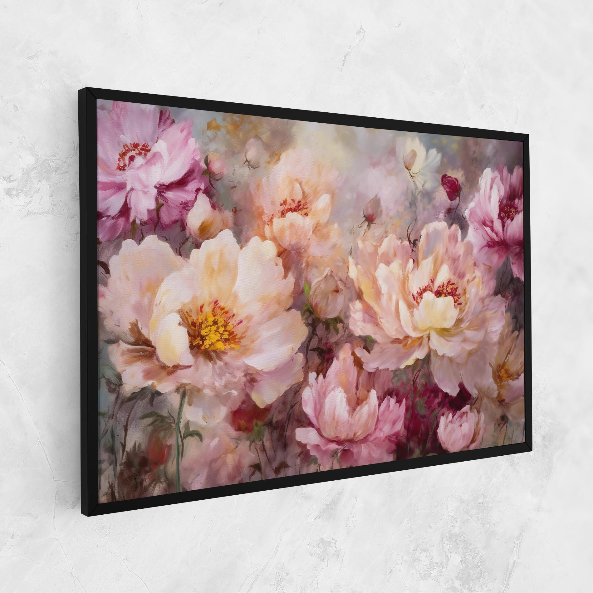 Vászonkép Peony Painting Art mockup 1
