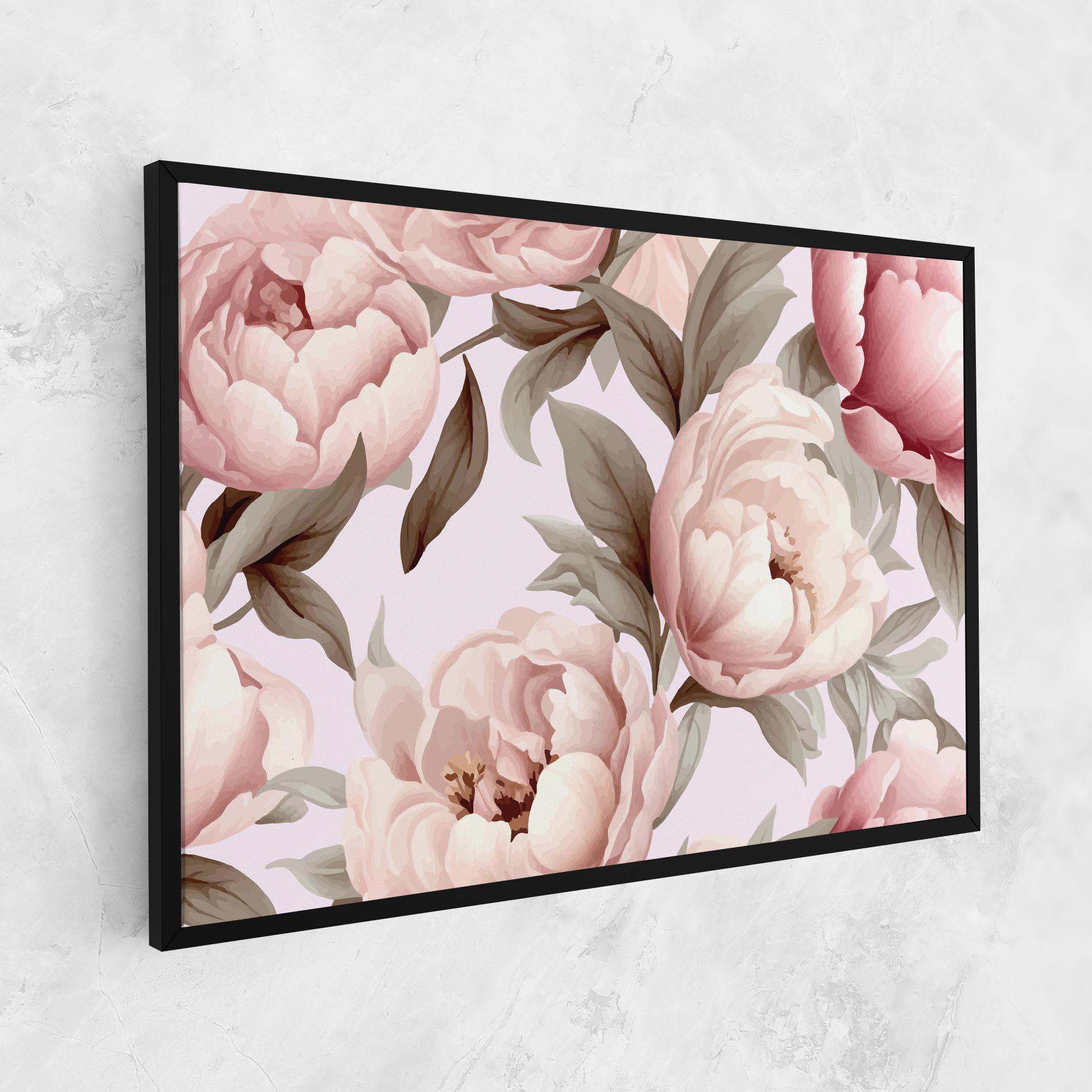 Vászonkép Pink Peony Buds mockup 1