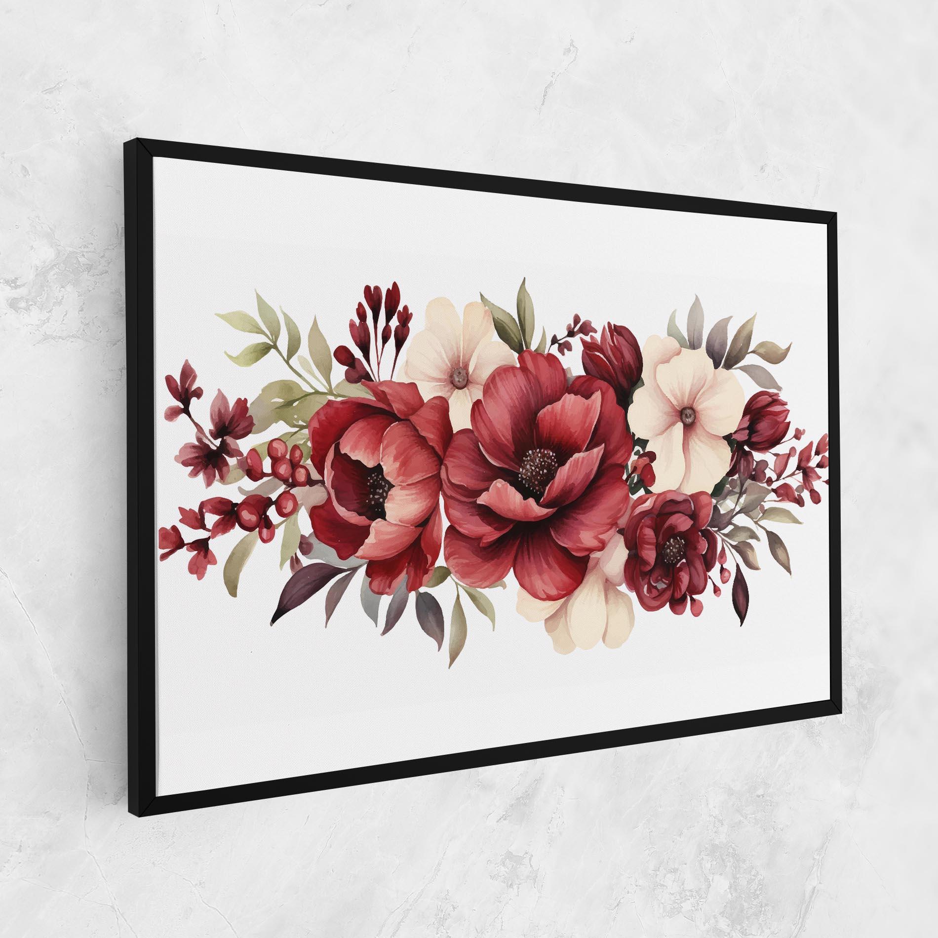 Vászonkép Red Peony mockup 1