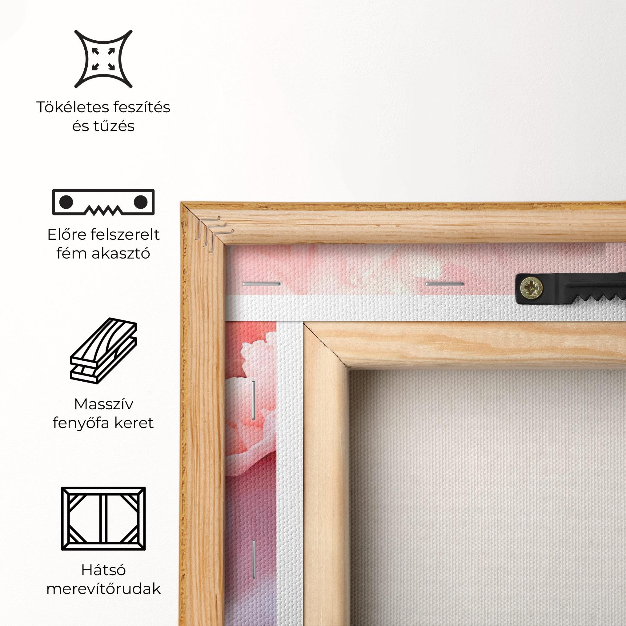 Vászonkép Close Up Dreamy Peony mockup 5