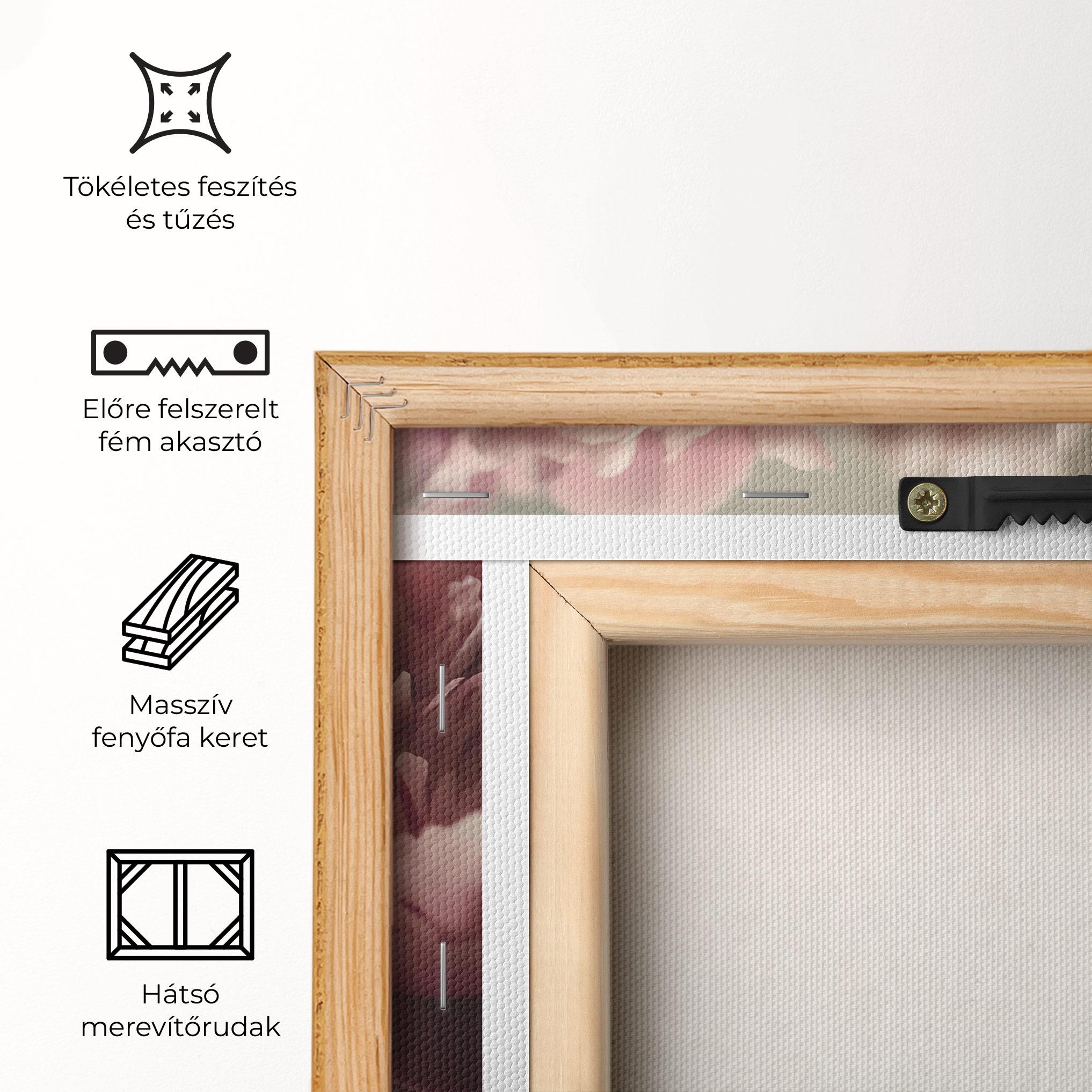 Vászonkép Cream Dreamy Peony mockup 5