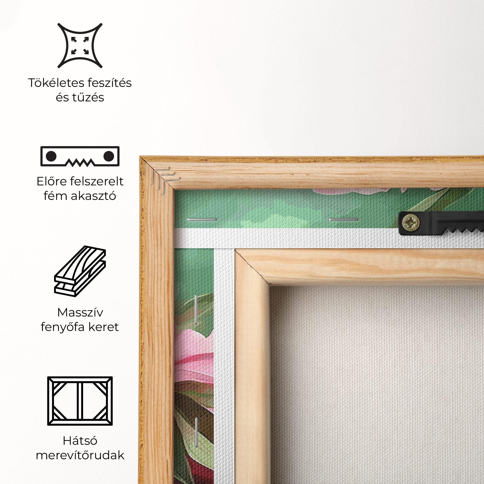 Vászonkép Peonies Art mockup 5