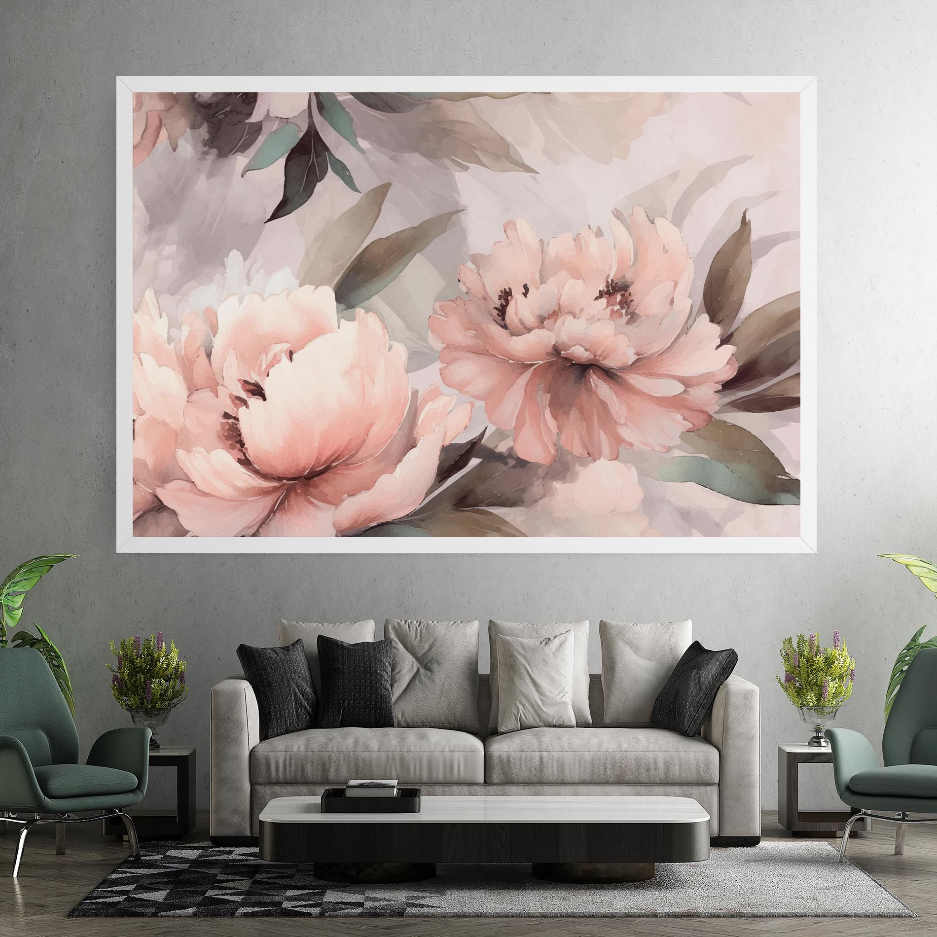 Dreamy Peony Art mockup 7