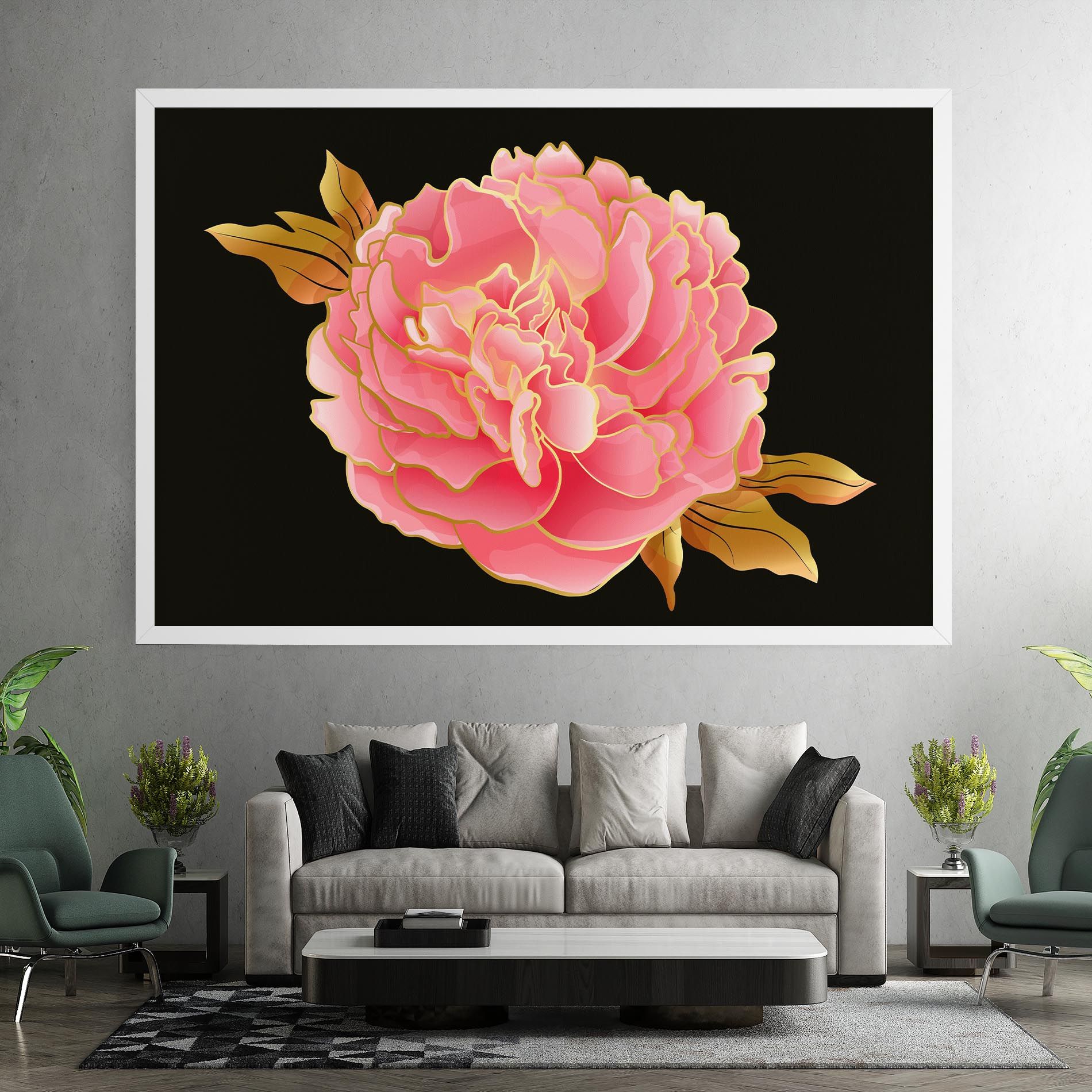 Gold Pinkk Peony mockup 7