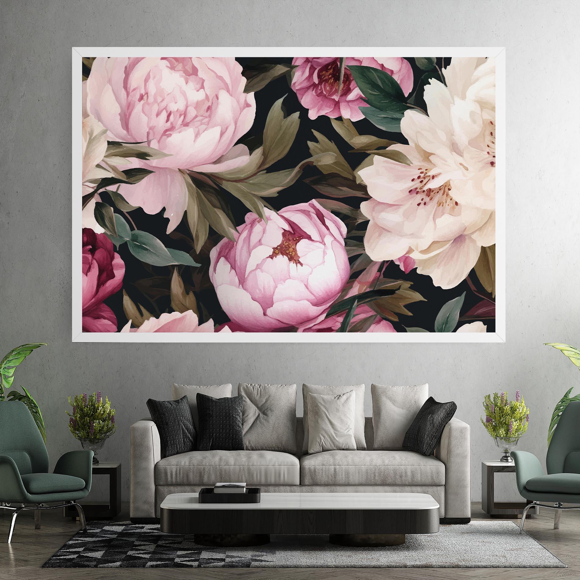 Vászonkép Peony Paint mockup 7