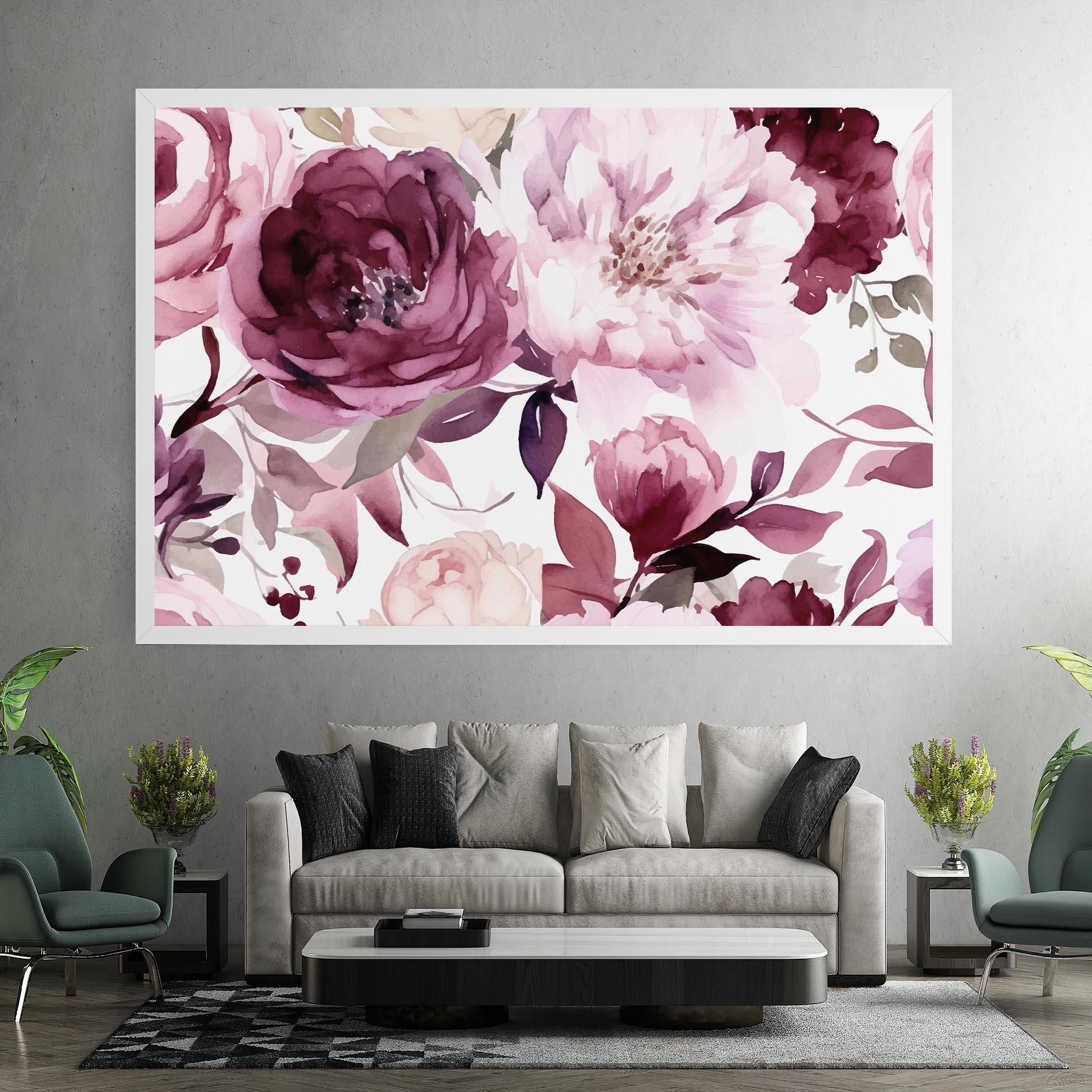 Vászonkép Peony Pink Purple mockup 7