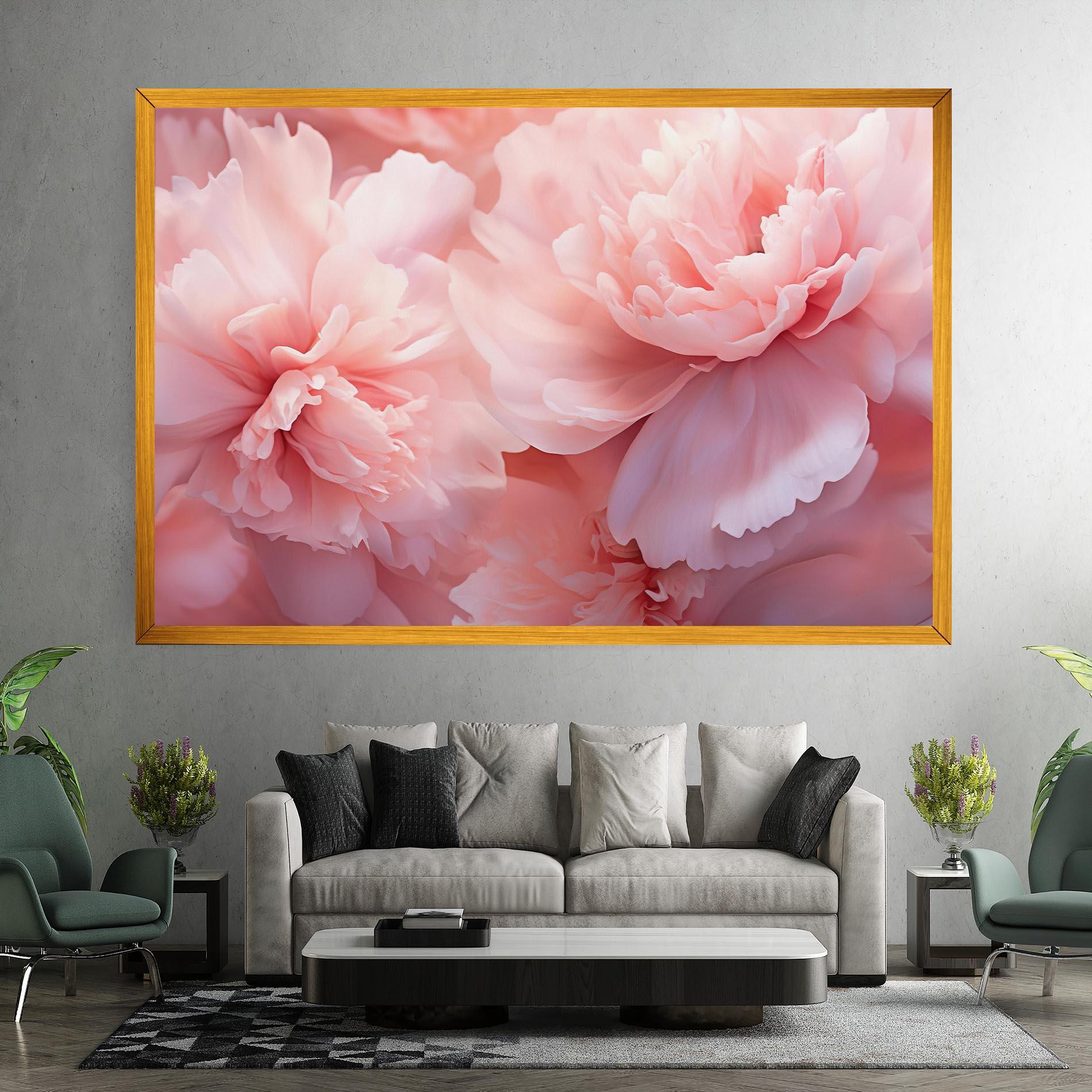 Vászonkép Close Up Dreamy Peony mockup 7