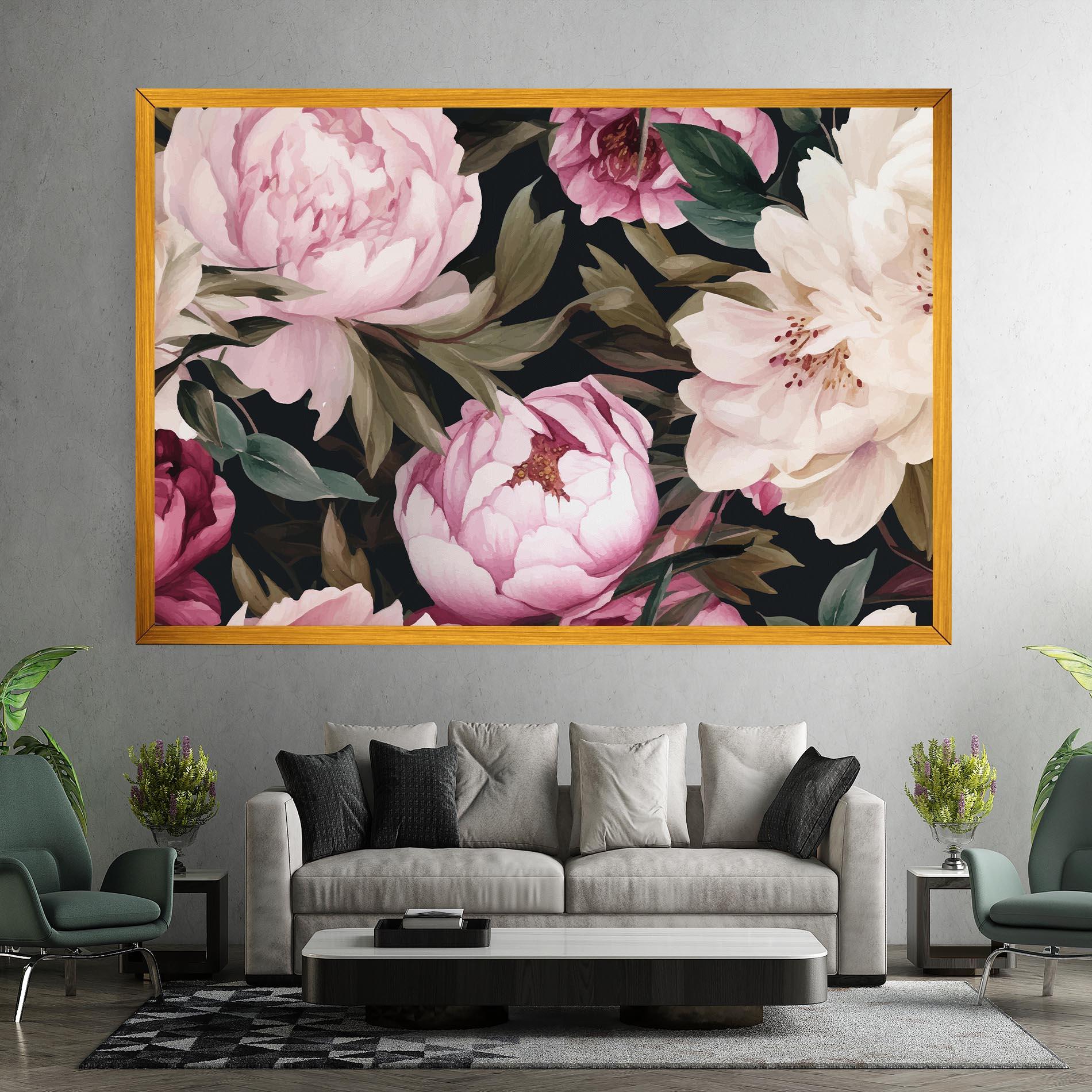 Vászonkép Peony Paint mockup 7