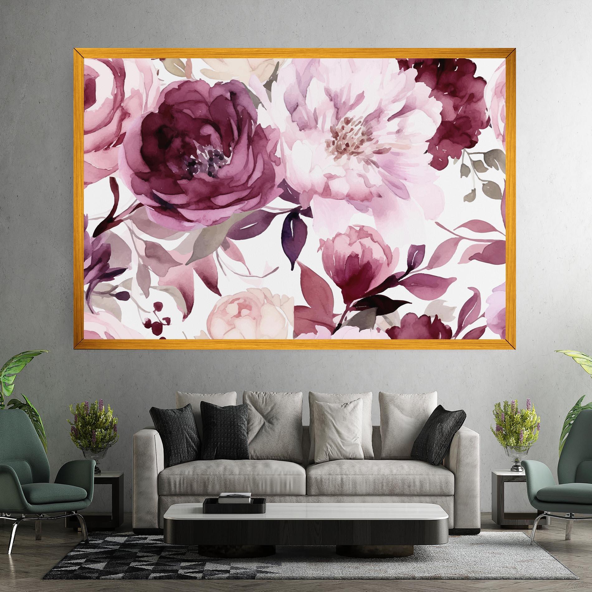 Vászonkép Peony Pink Purple mockup 7