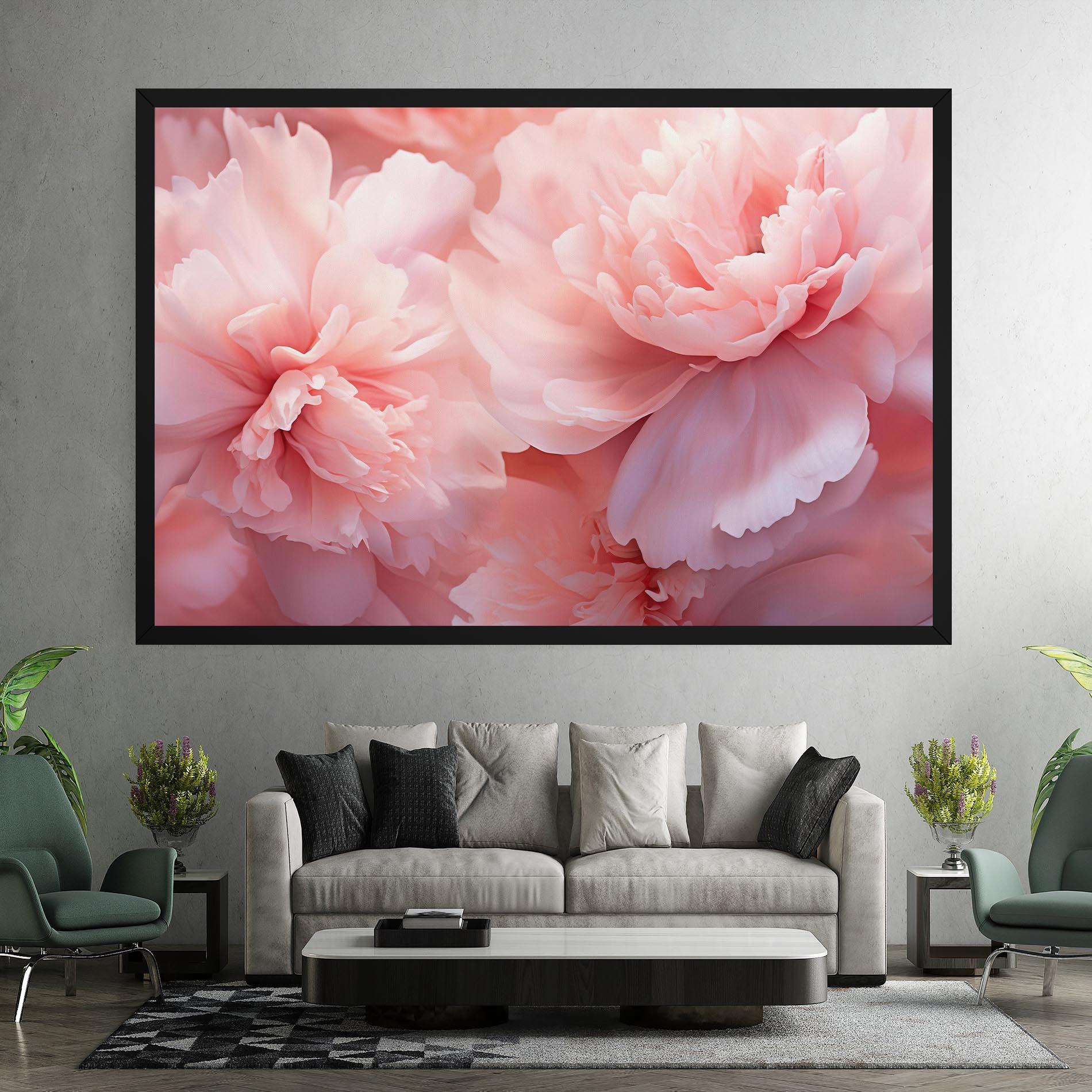 Vászonkép Close Up Dreamy Peony mockup 7