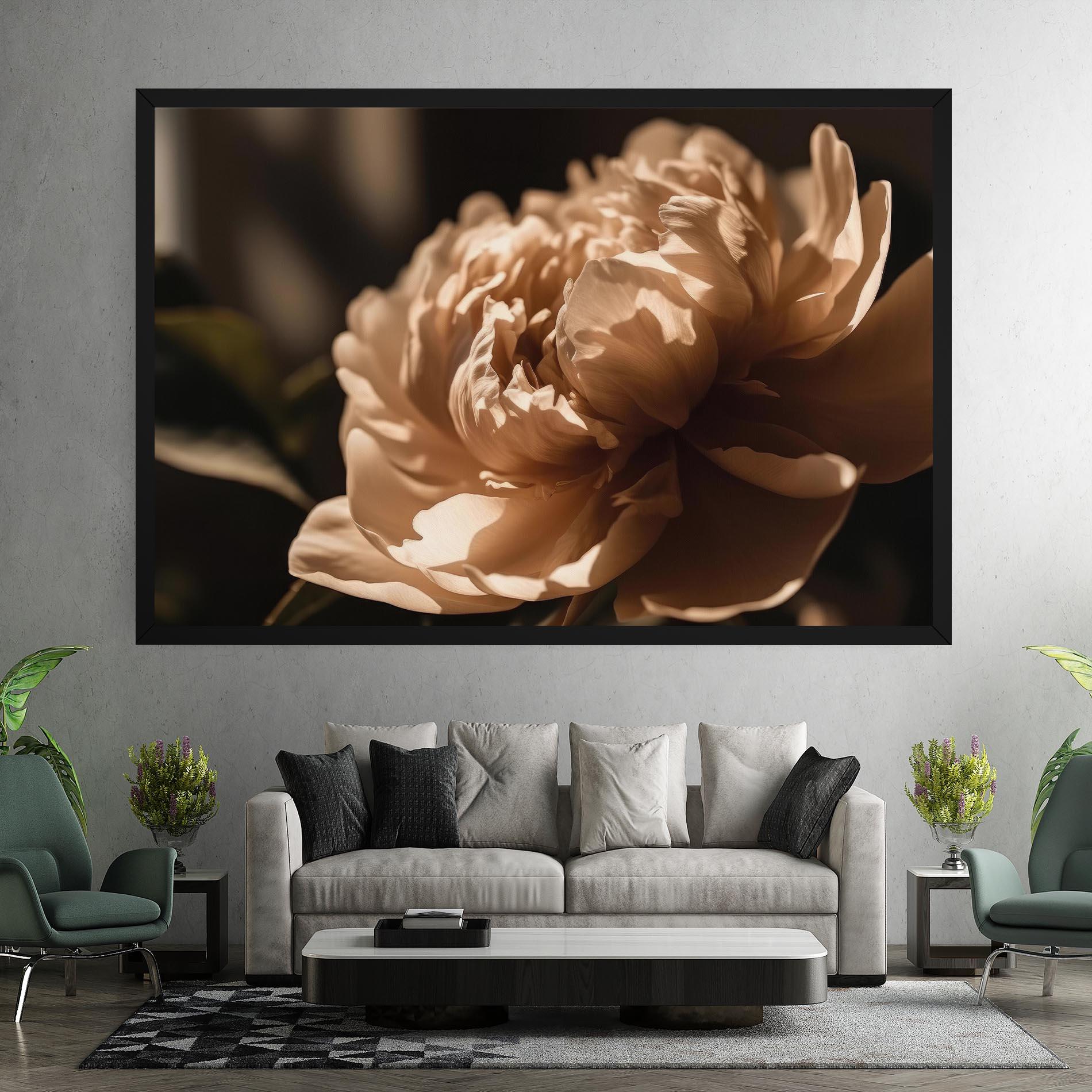 Vászonkép Cream Peony mockup 7