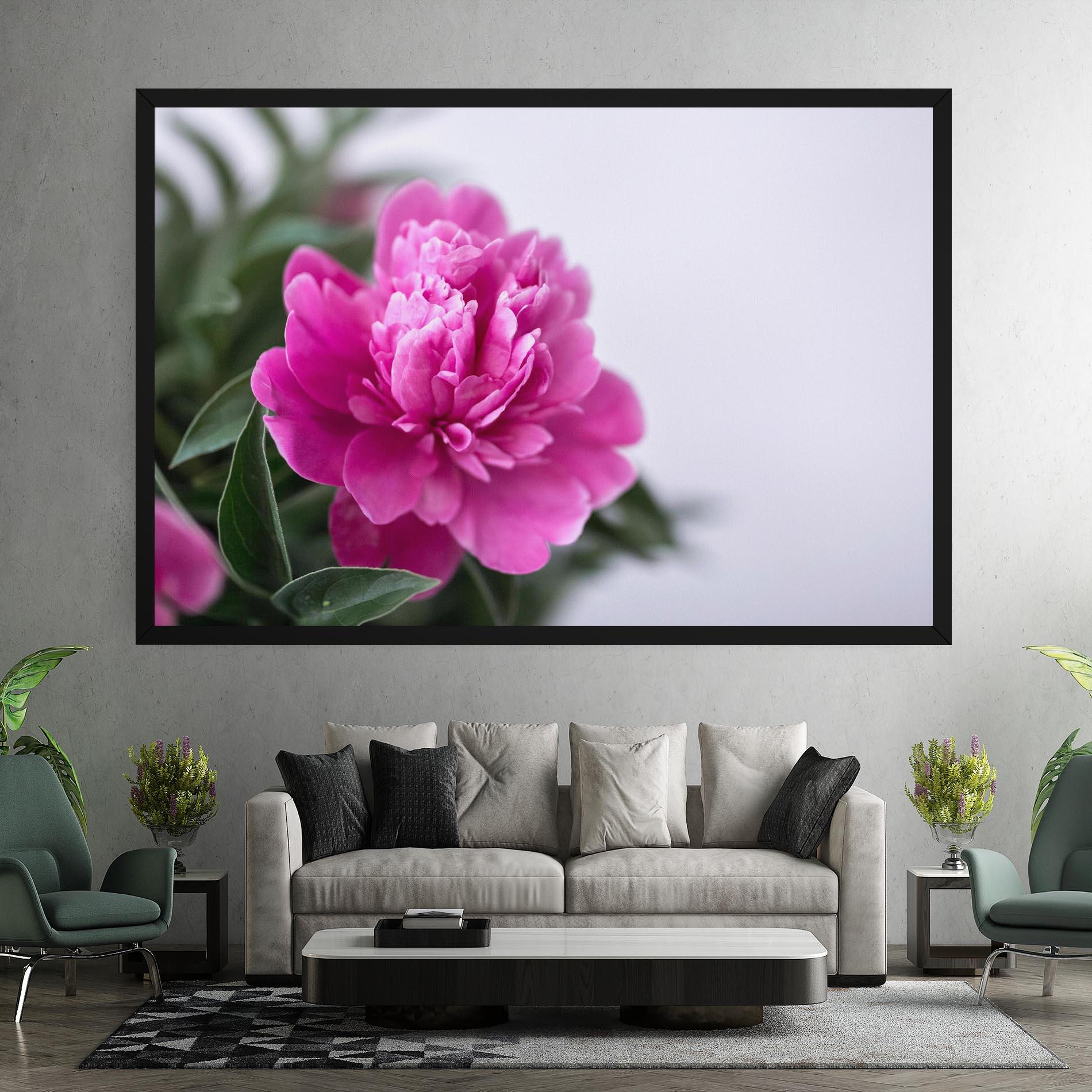 Vászonkép Dark Pink Peony mockup 7