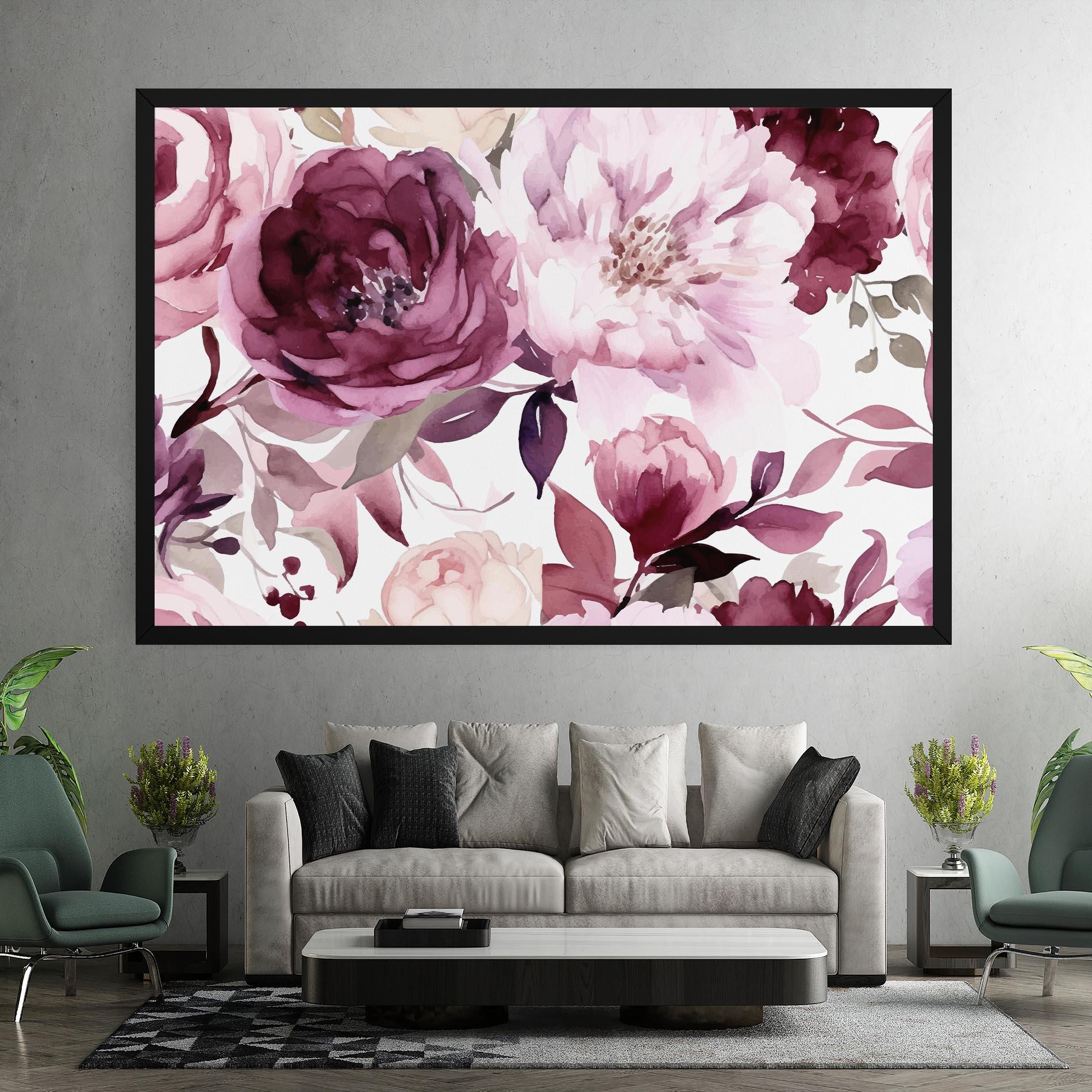 Vászonkép Peony Pink Purple mockup 7