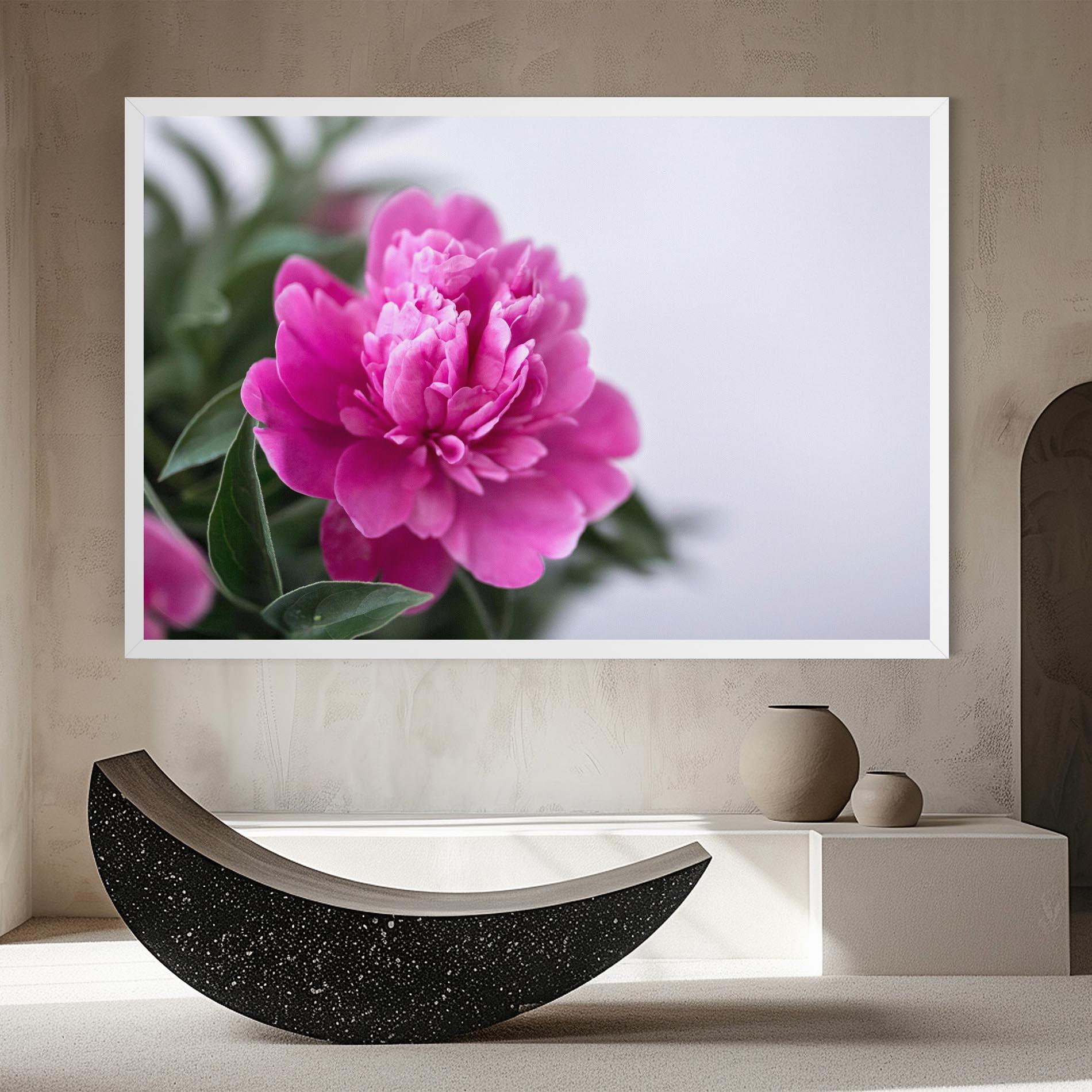 Vászonkép Dark Pink Peony mockup 8