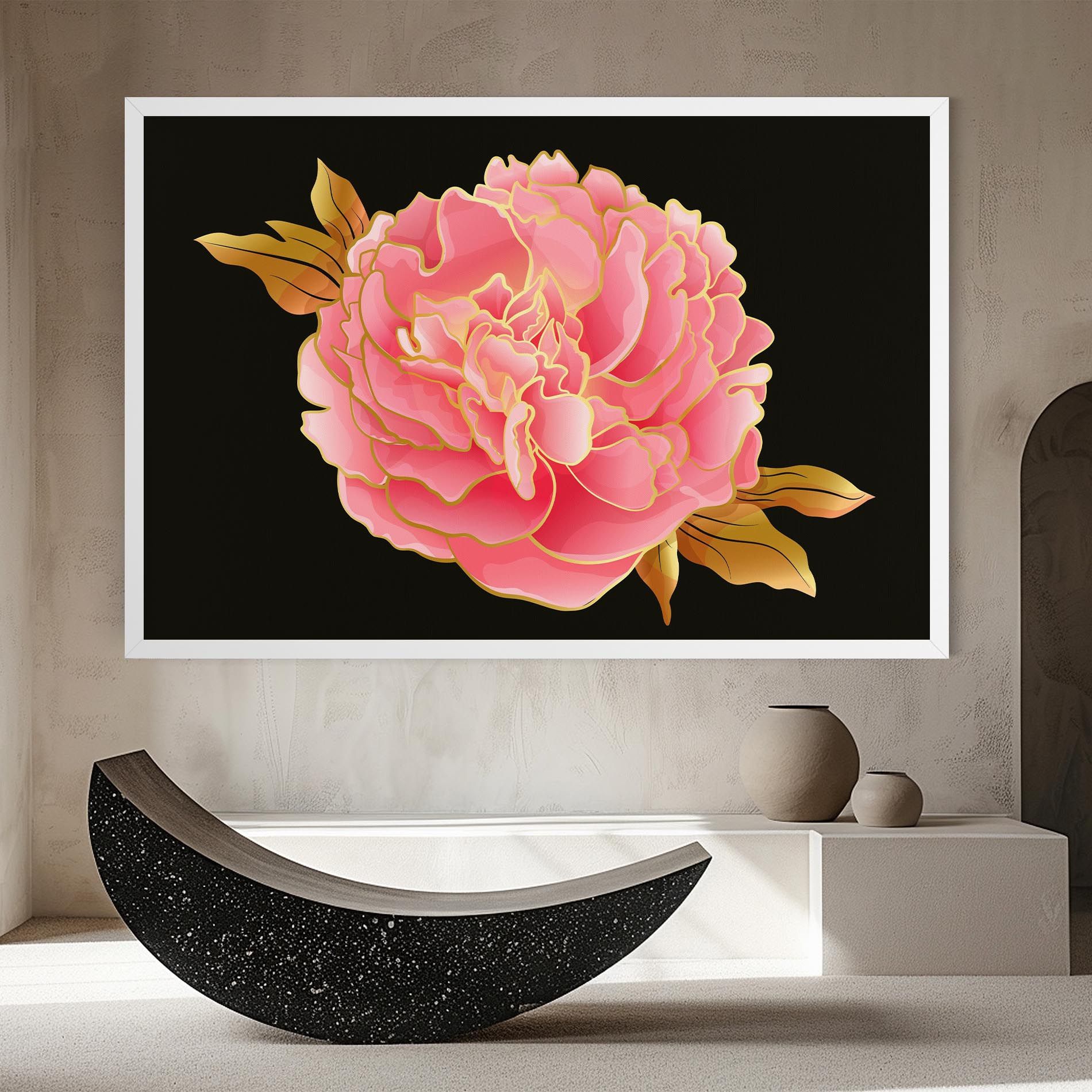 Gold Pinkk Peony mockup 8