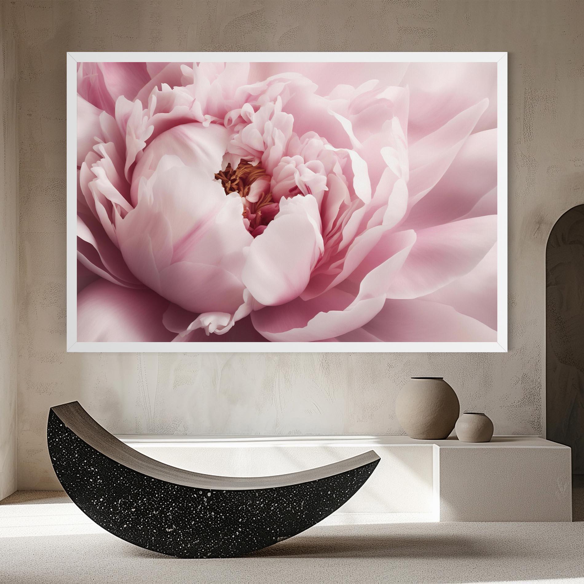 Vászonkép Pastel Peony Petals mockup 8