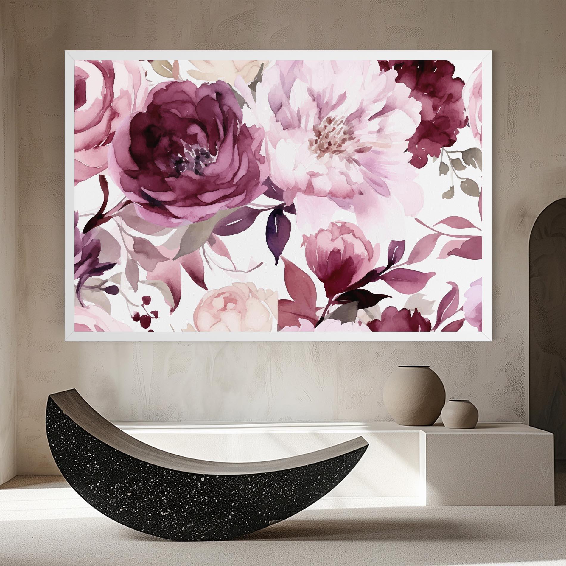 Vászonkép Peony Pink Purple mockup 8
