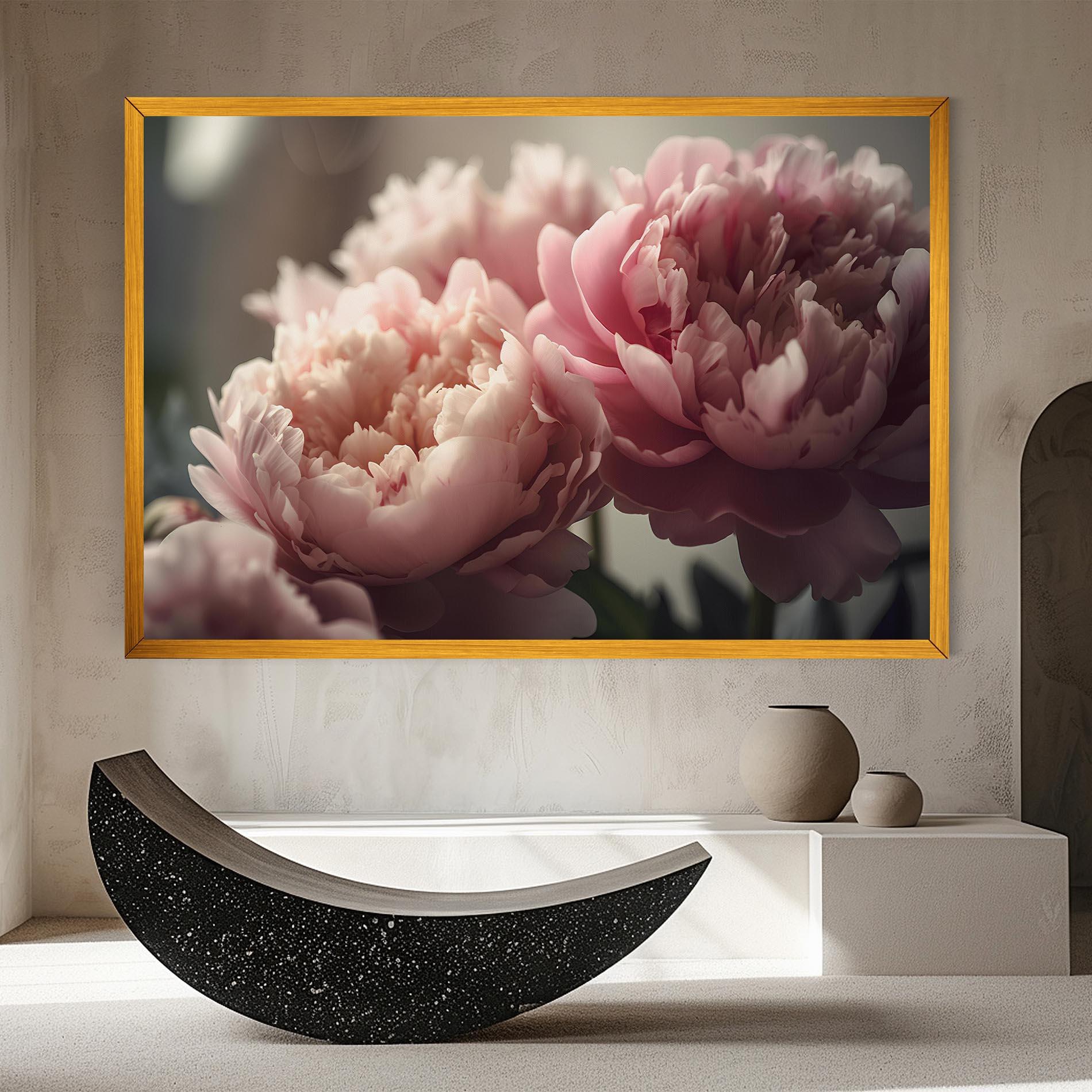 Vászonkép Cream Dreamy Peony mockup 8