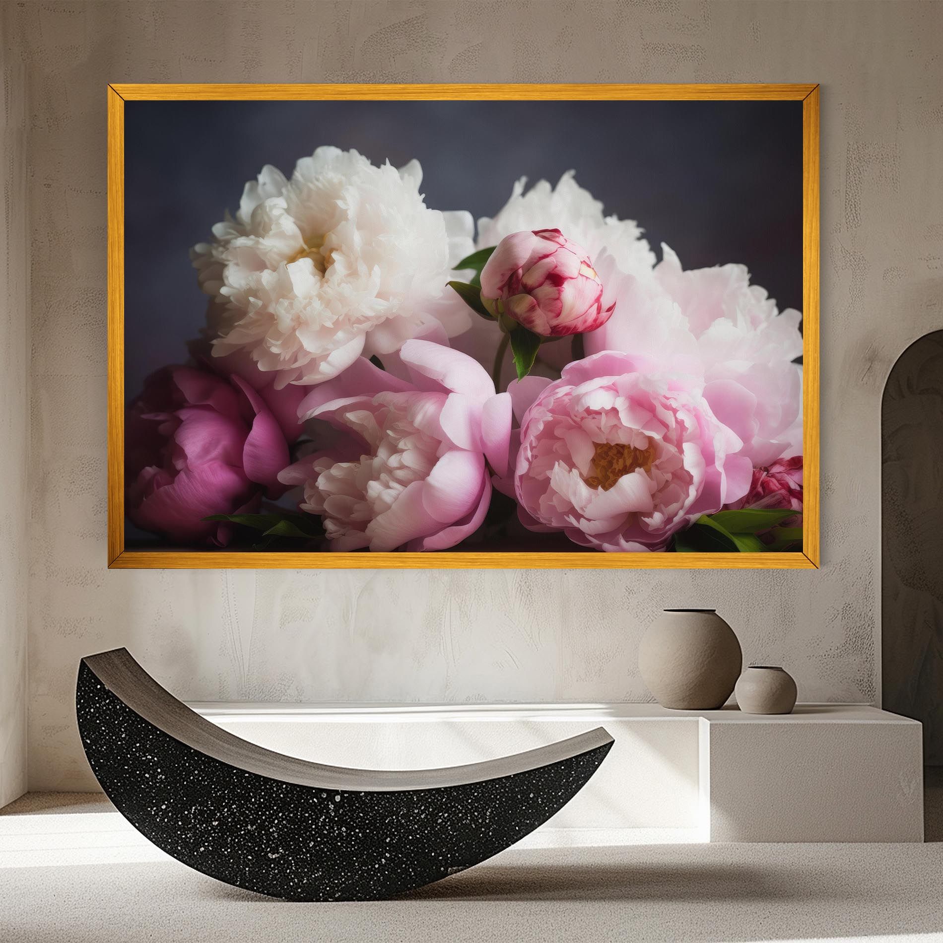 Peonies With Grey mockup 8