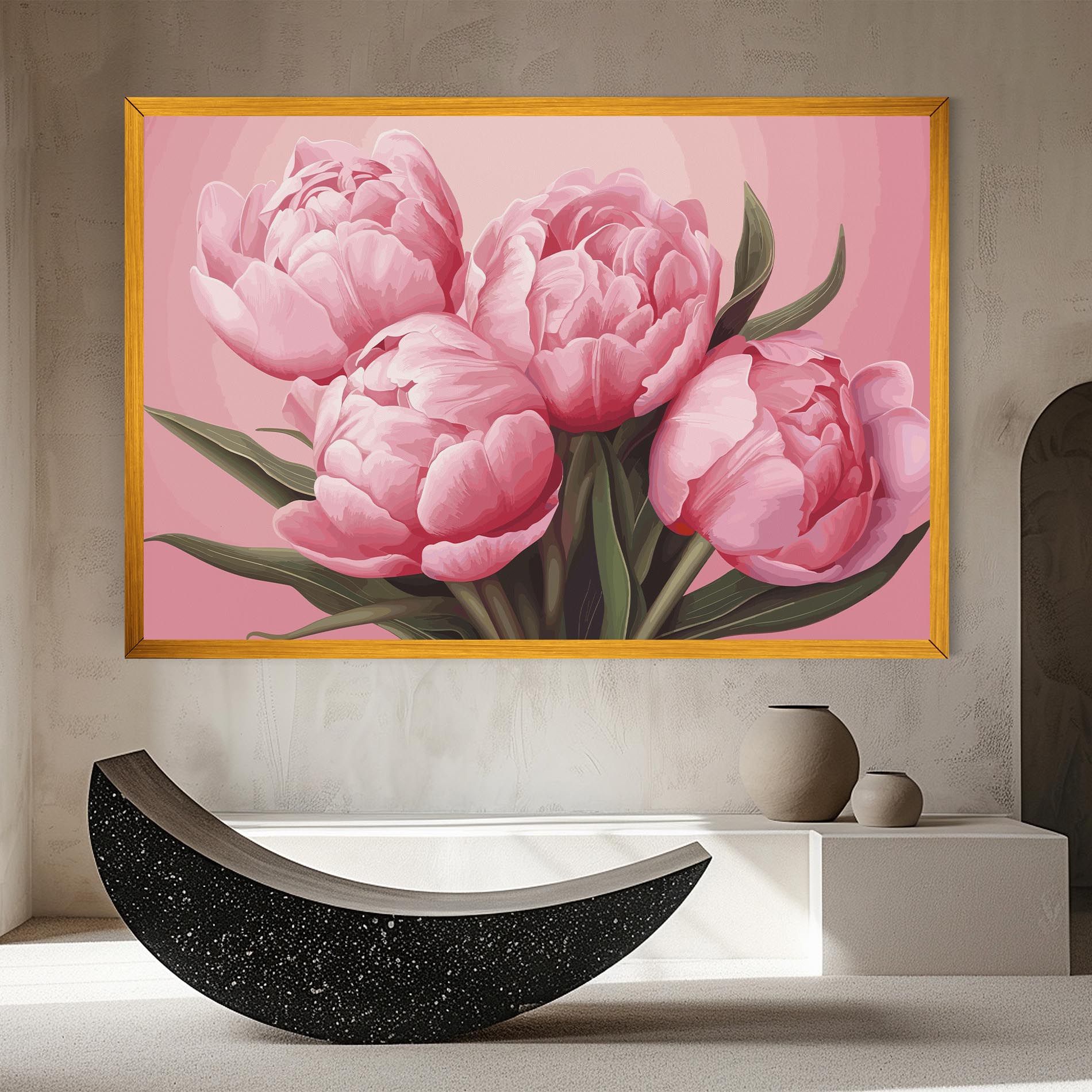 Peony On Pink mockup 8