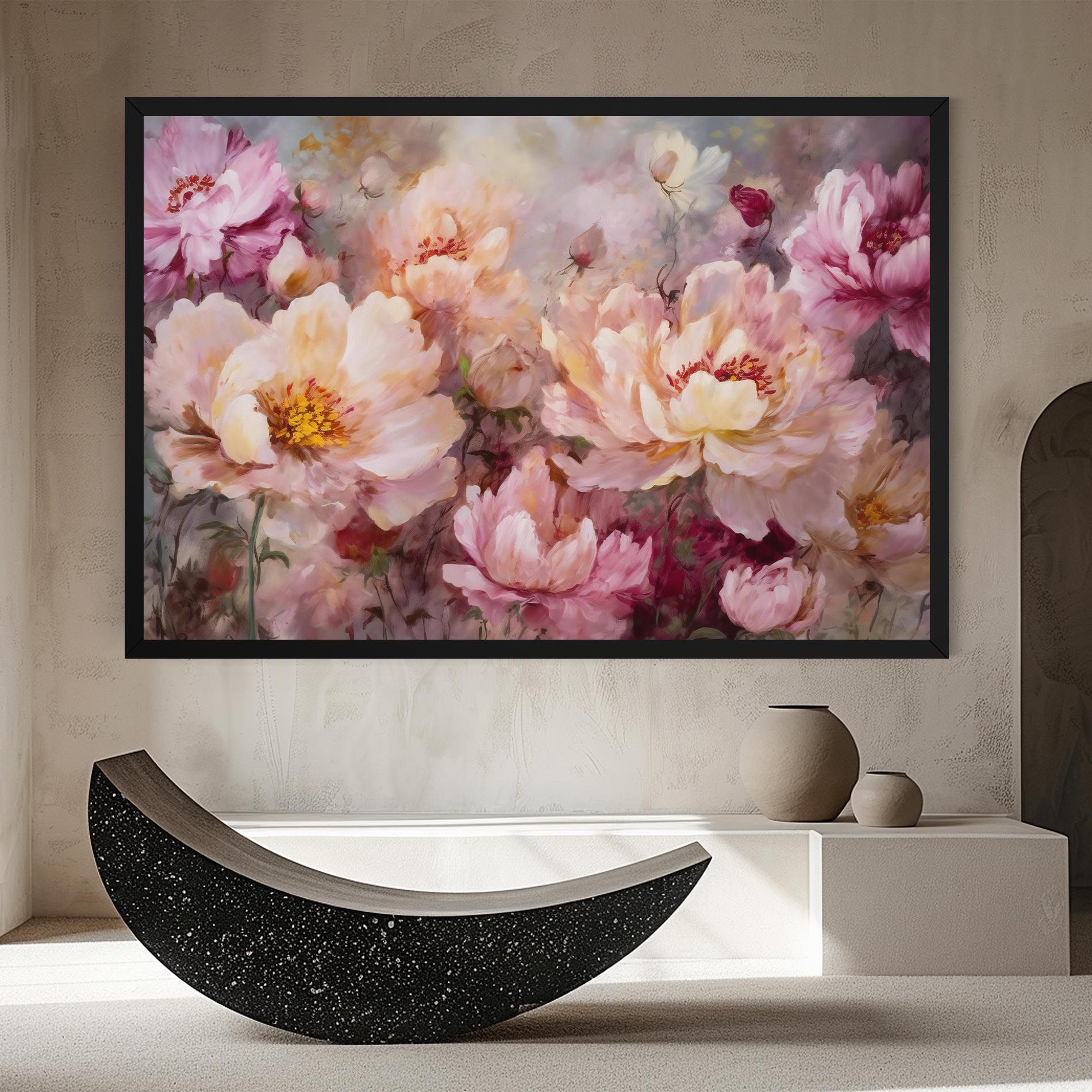 Peony Painting Art mockup 8