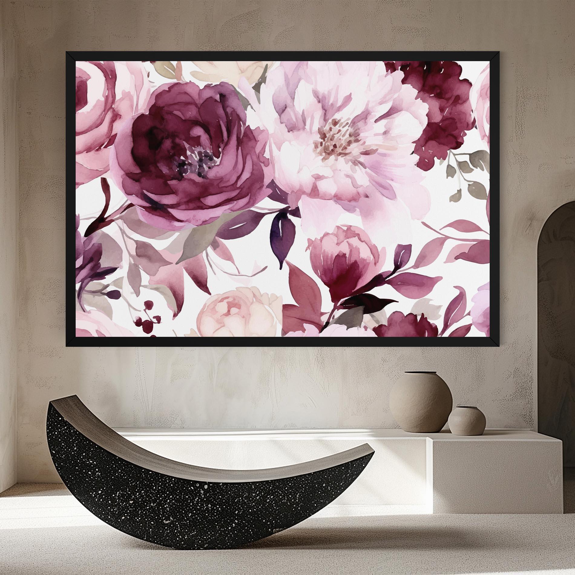 Vászonkép Peony Pink Purple mockup 8