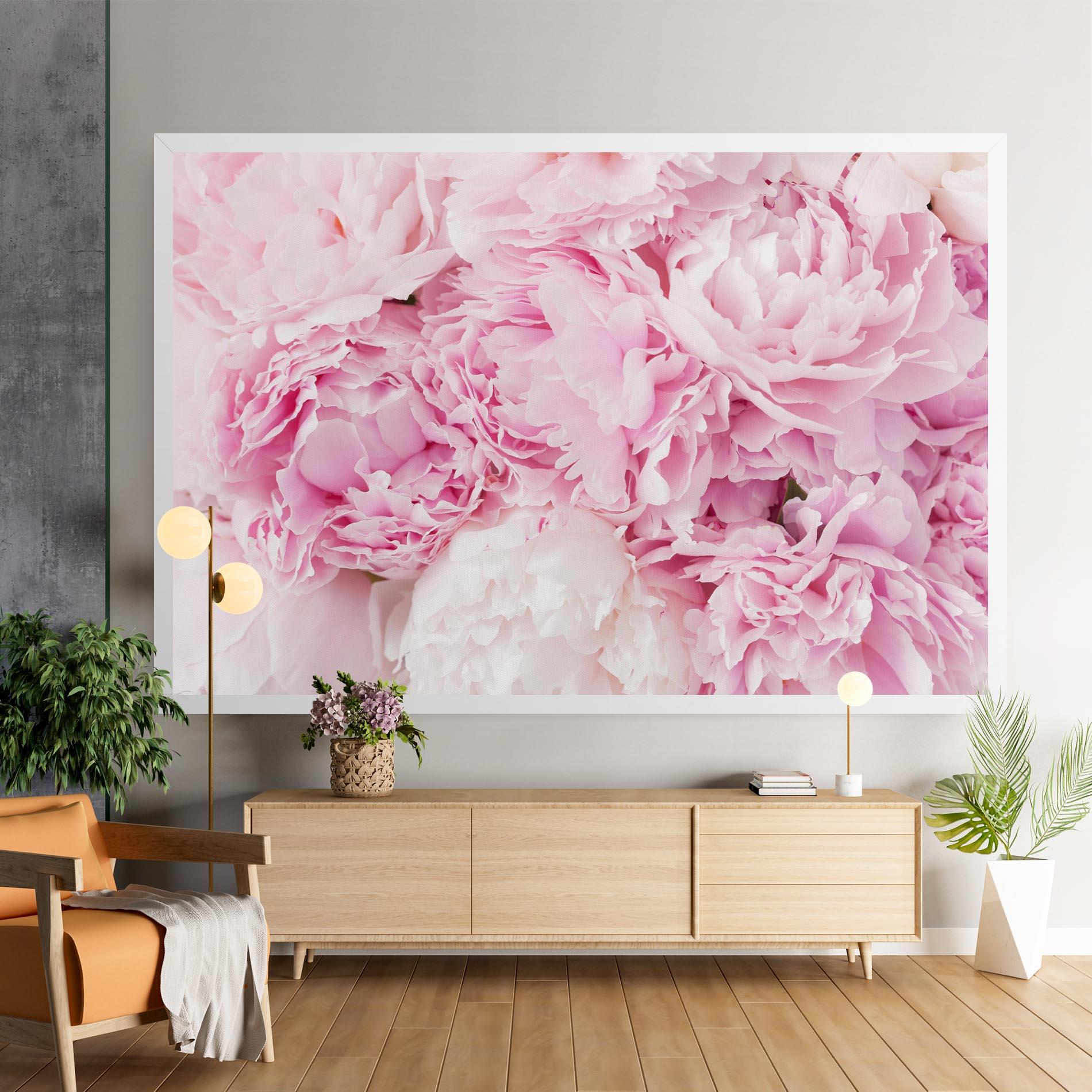 Vászonkép Dreamy Pink Pastel Peony mockup 9
