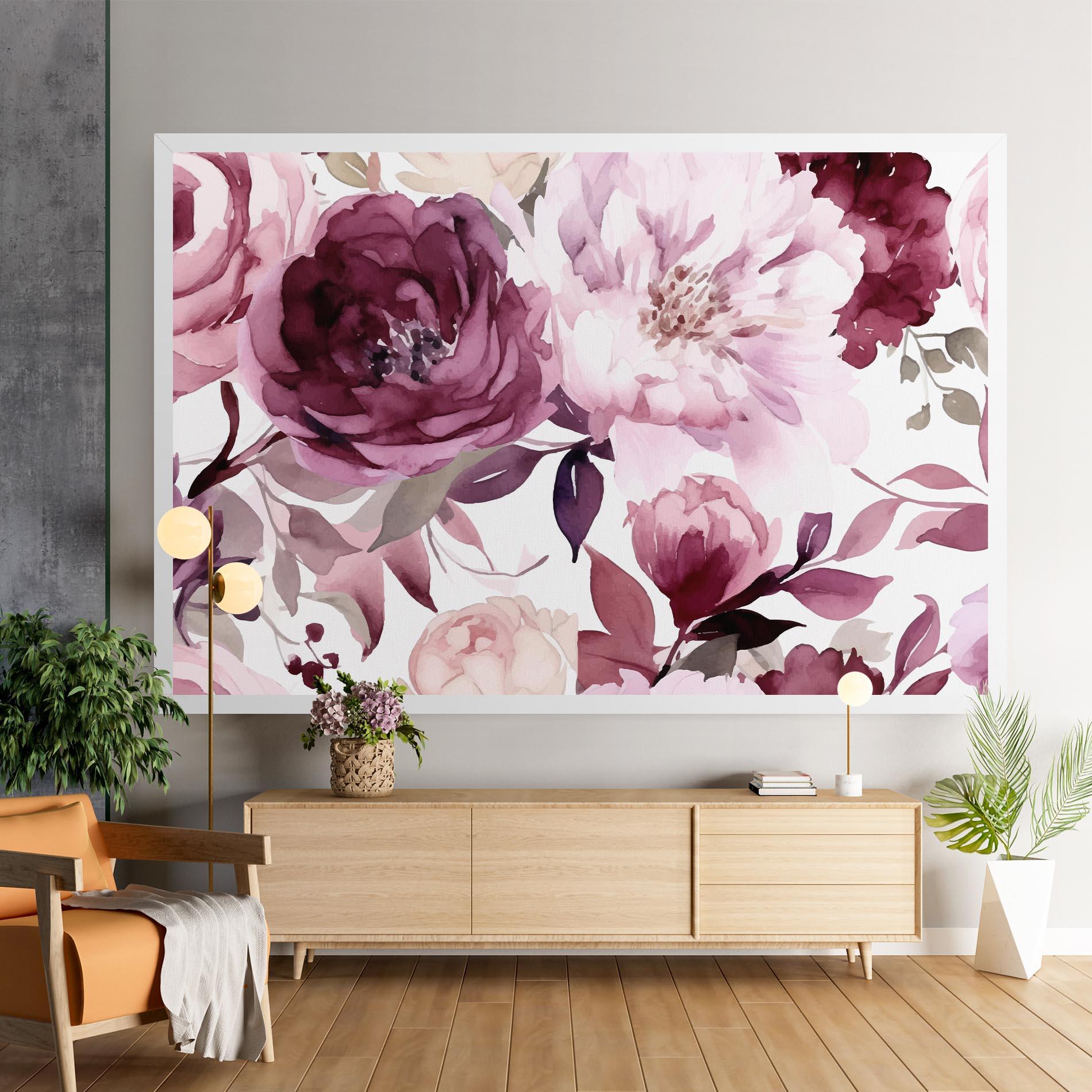 Vászonkép Peony Pink Purple mockup 9