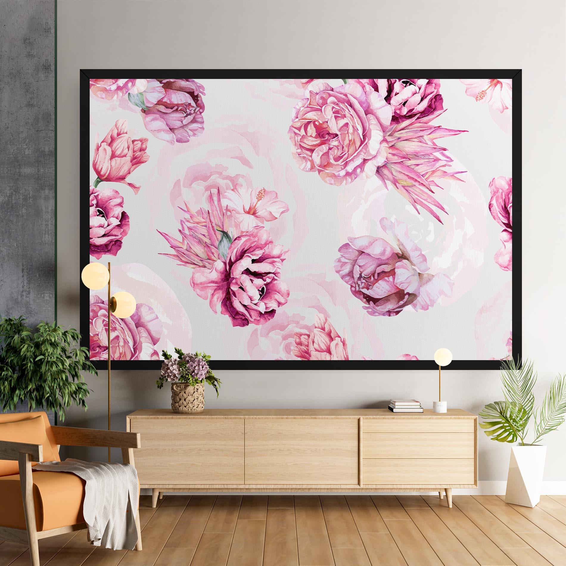 Vászonkép Blooming Peony mockup 9