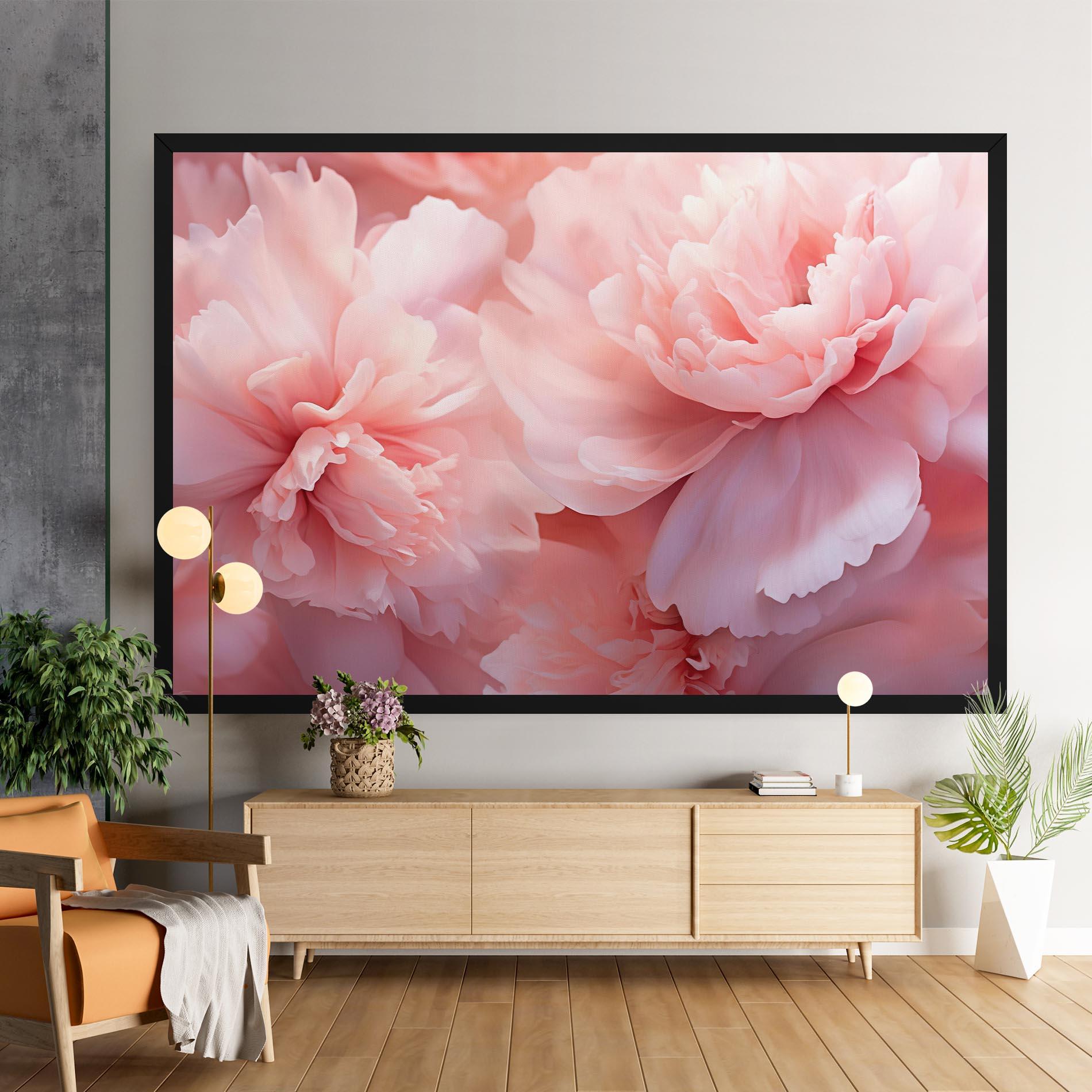 Vászonkép Close Up Dreamy Peony mockup 9