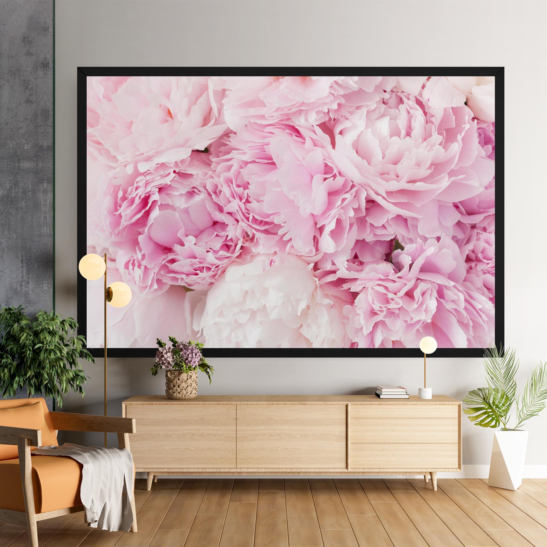 Vászonkép Dreamy Pink Pastel Peony mockup 9