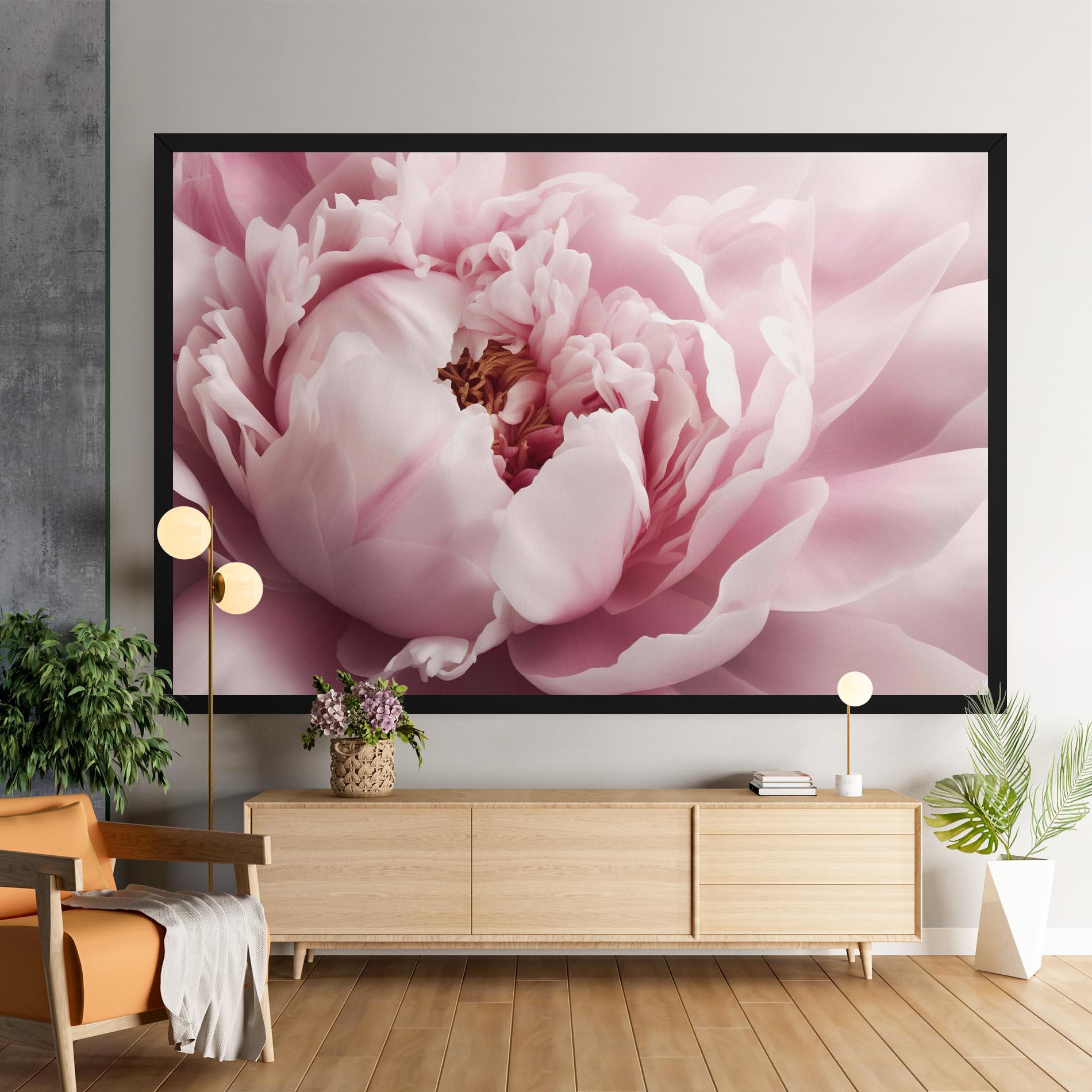 Vászonkép Pastel Peony Petals mockup 9