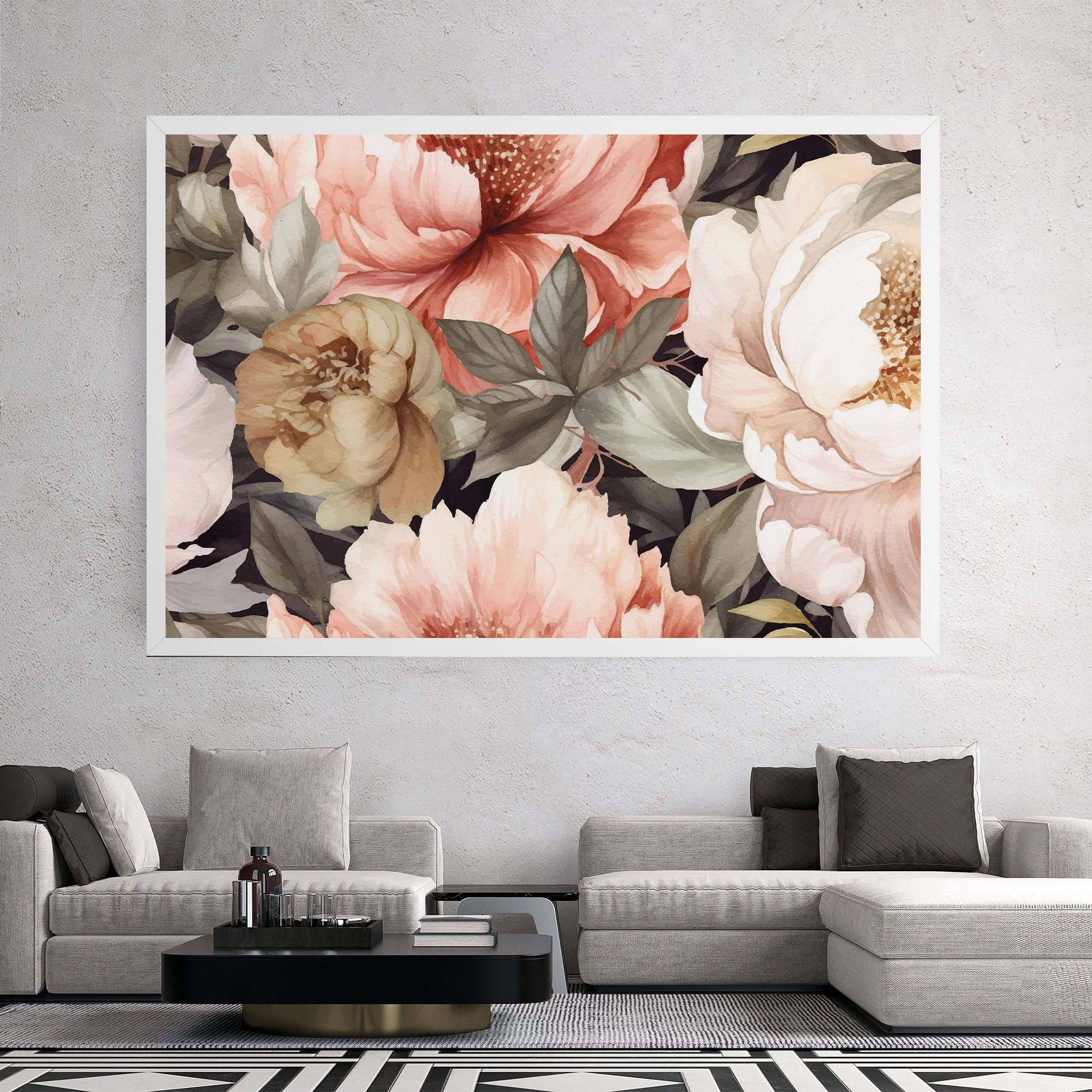 Cream Pink Peony mockup 2