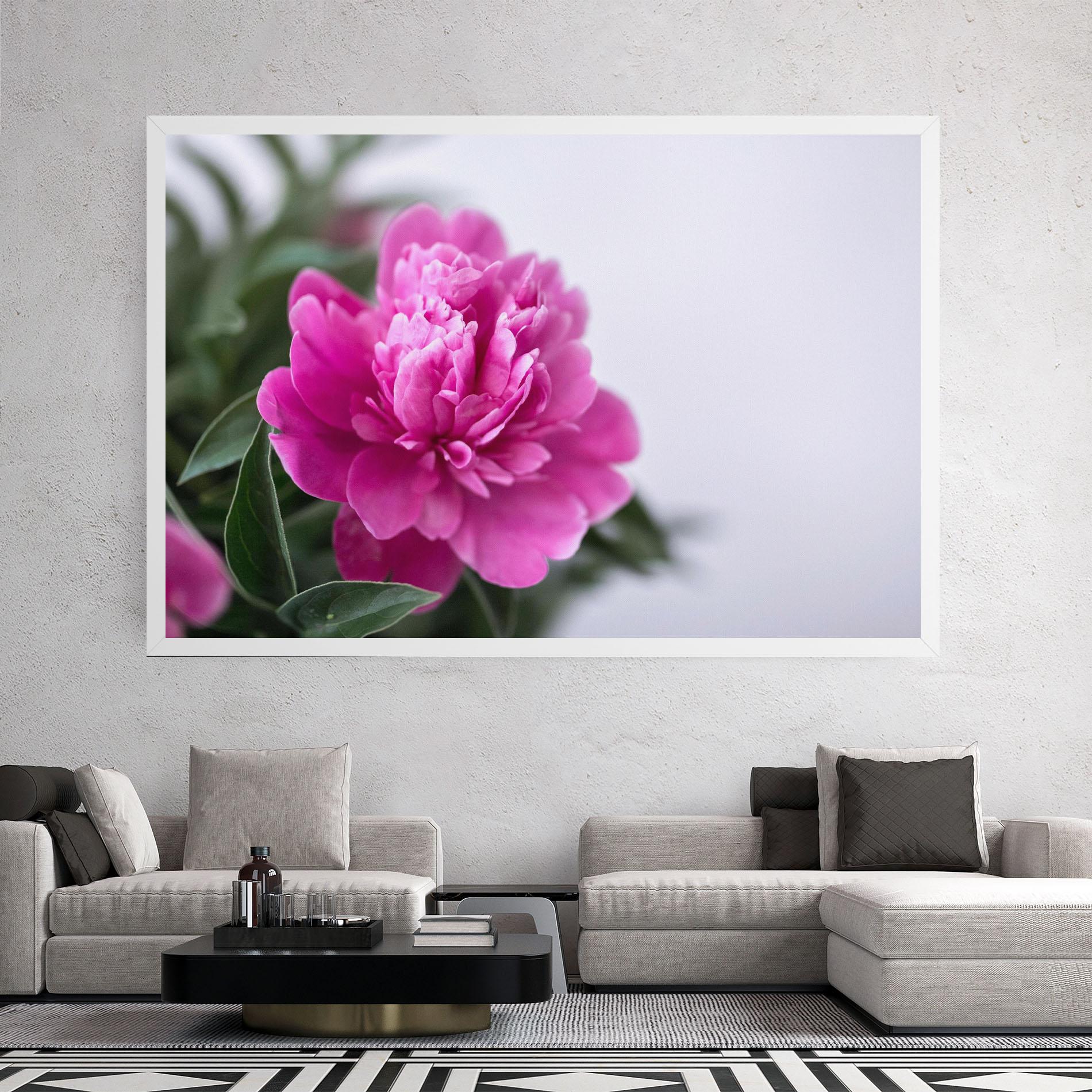 Vászonkép Dark Pink Peony mockup 2
