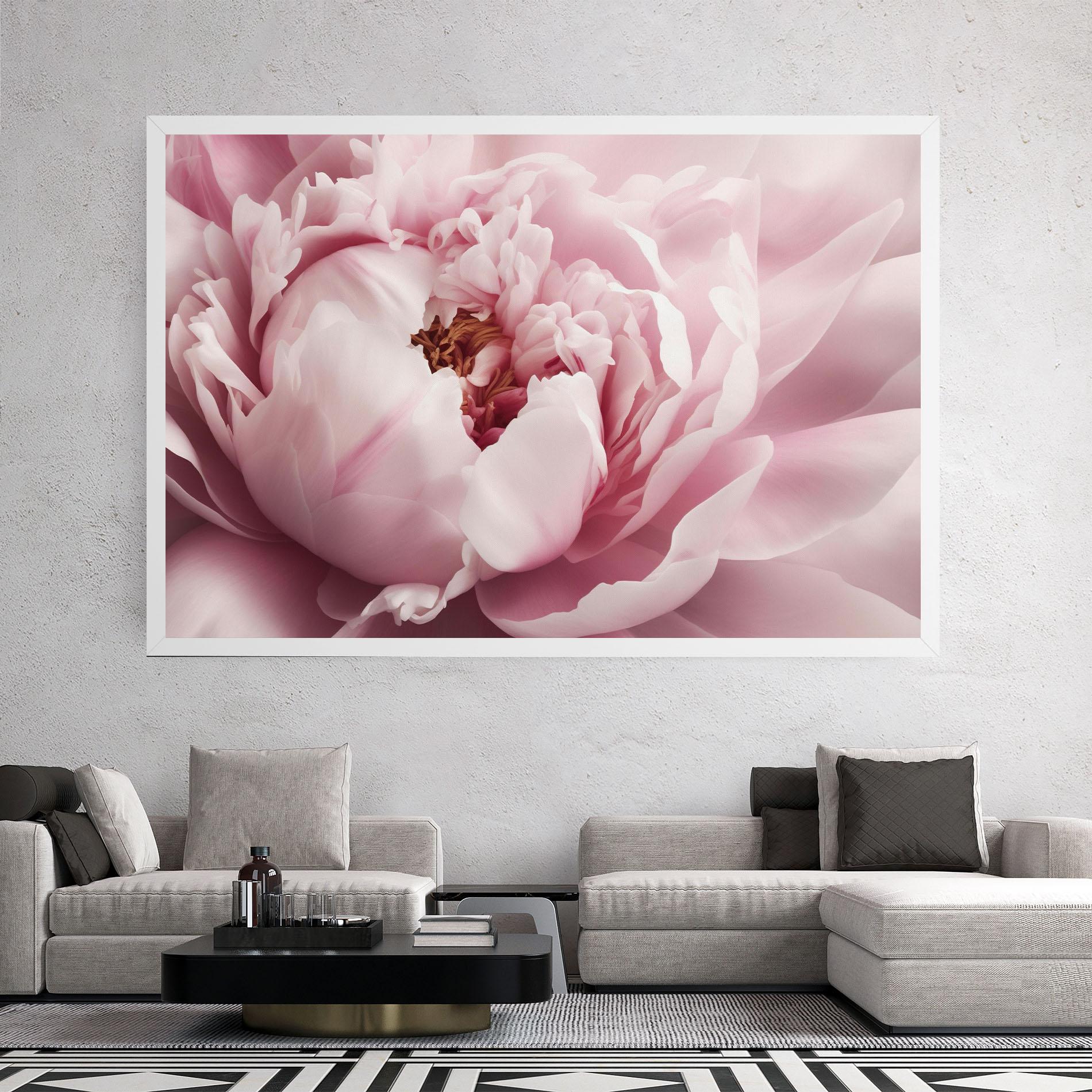 Vászonkép Pastel Peony Petals mockup 2