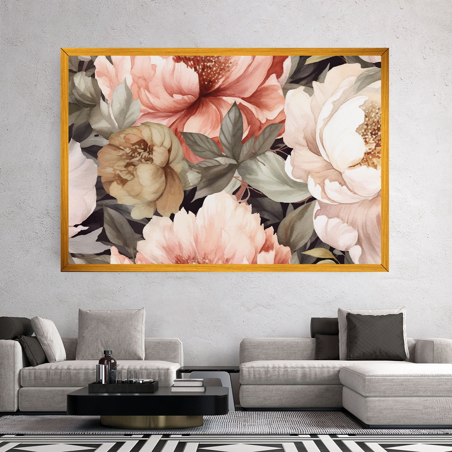 Cream Pink Peony mockup 2