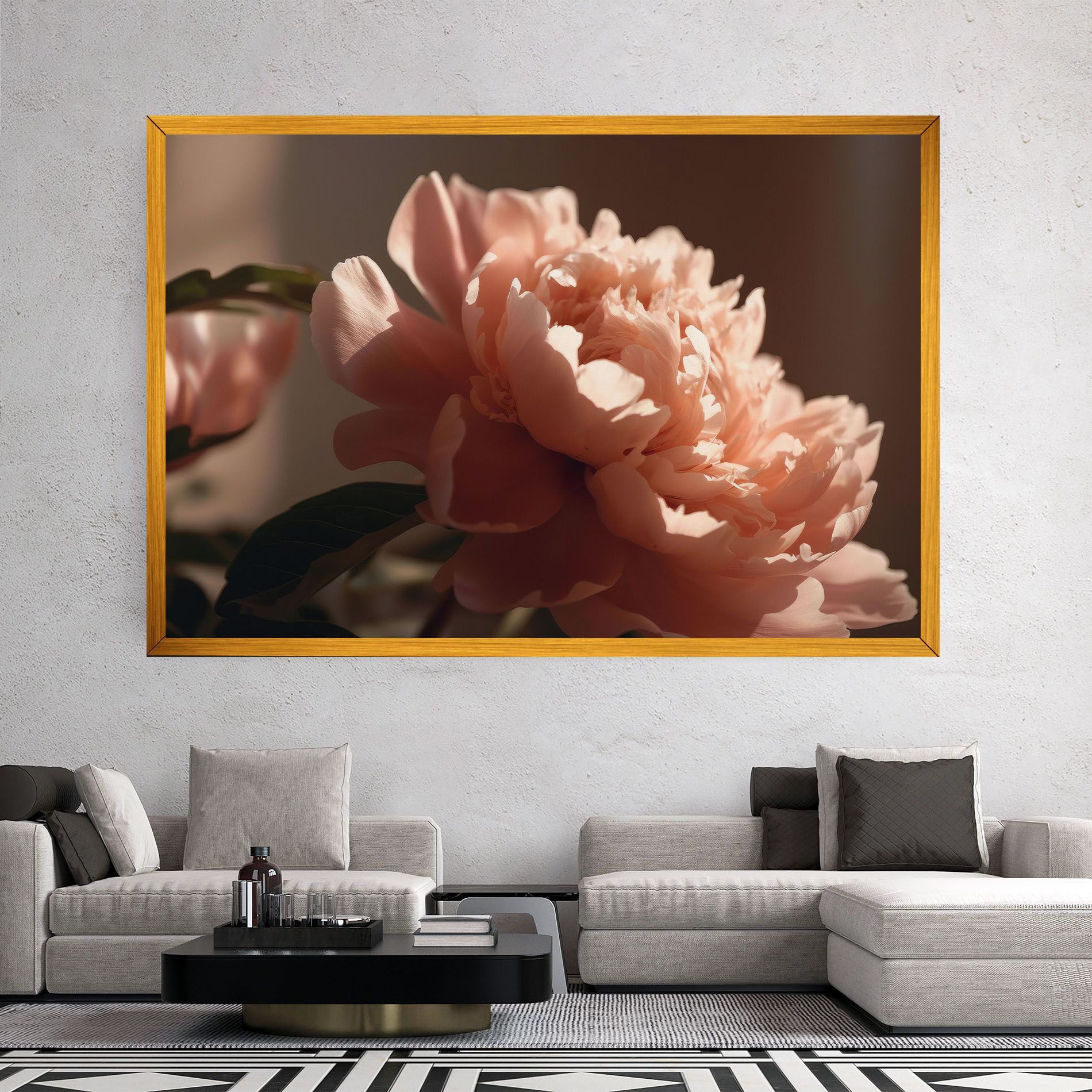 Light Orange Peony View mockup 2